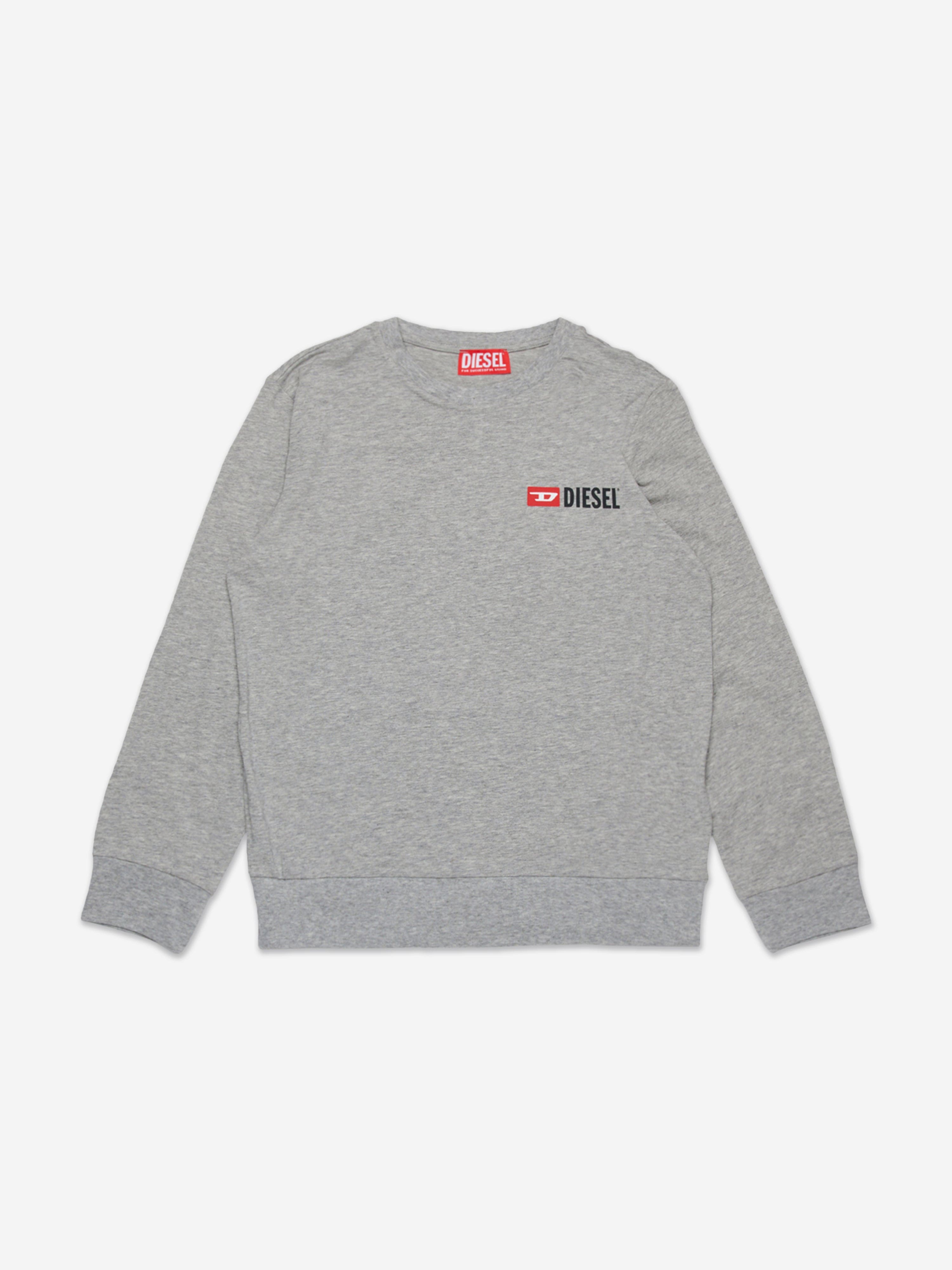 Diesel Boys Logo Pyjama Set in Grey