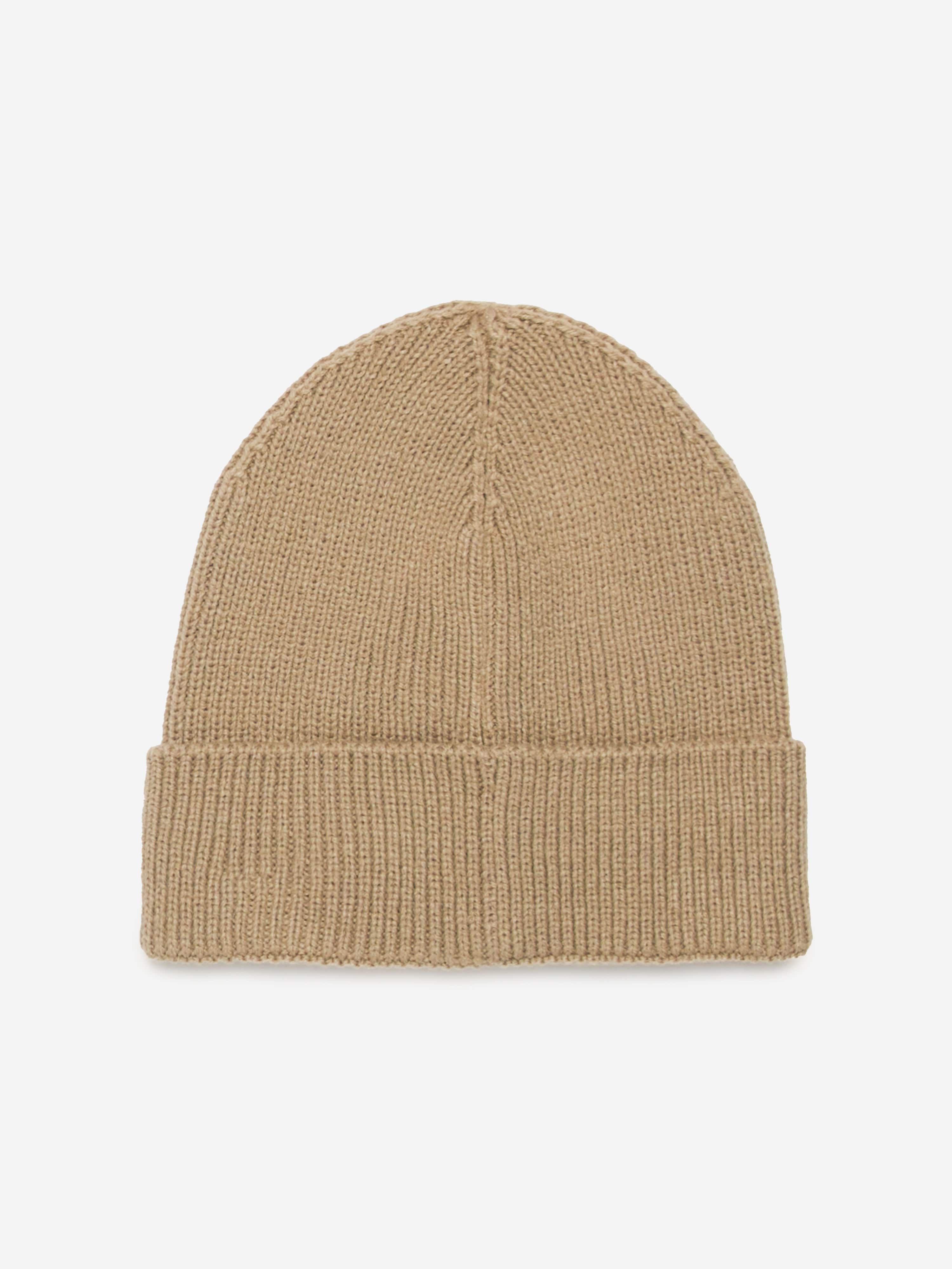 Diesel Kids Logo Beanie Hat in Brown