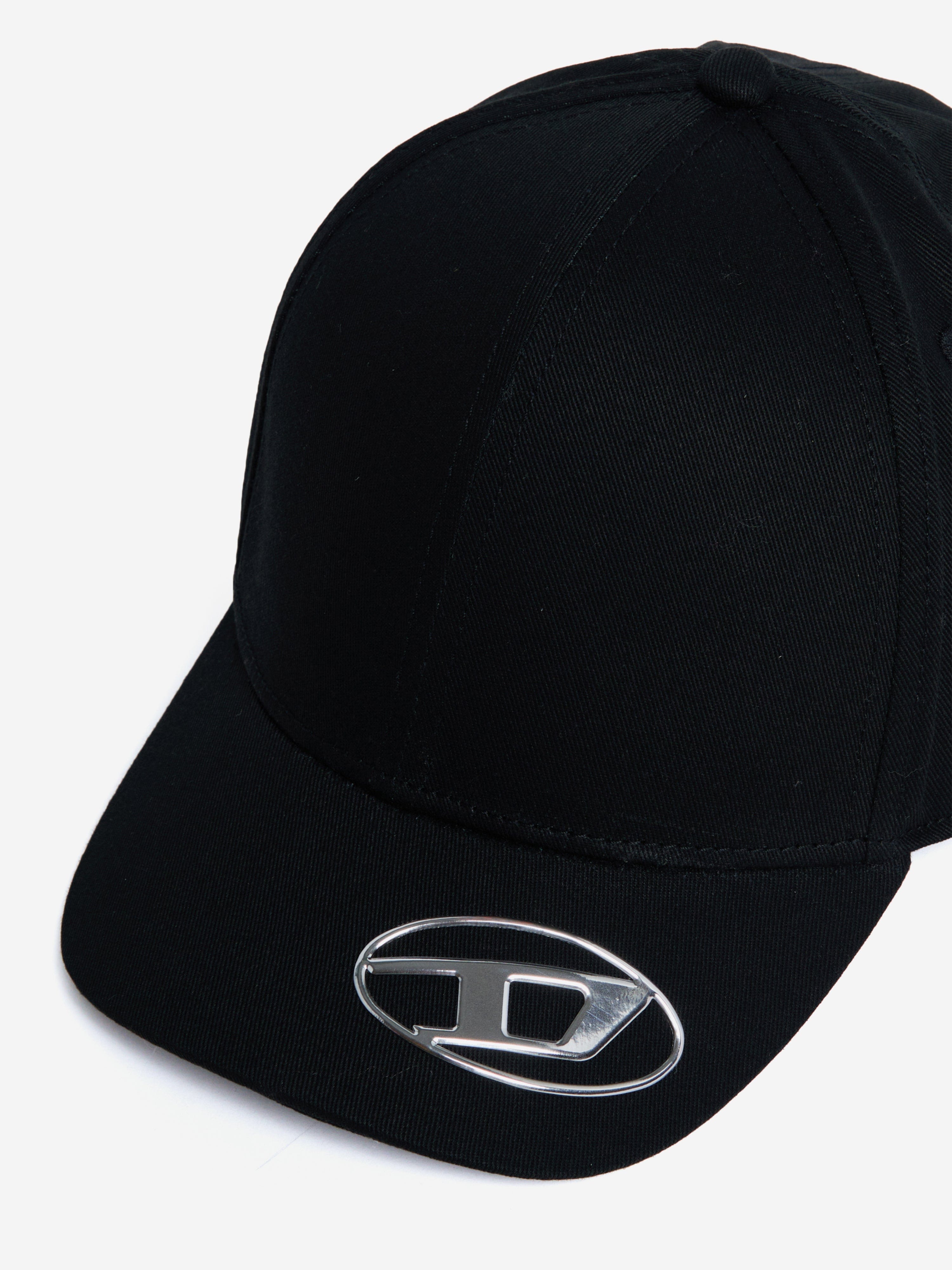 Diesel Kids Oval D Logo Cap in Black