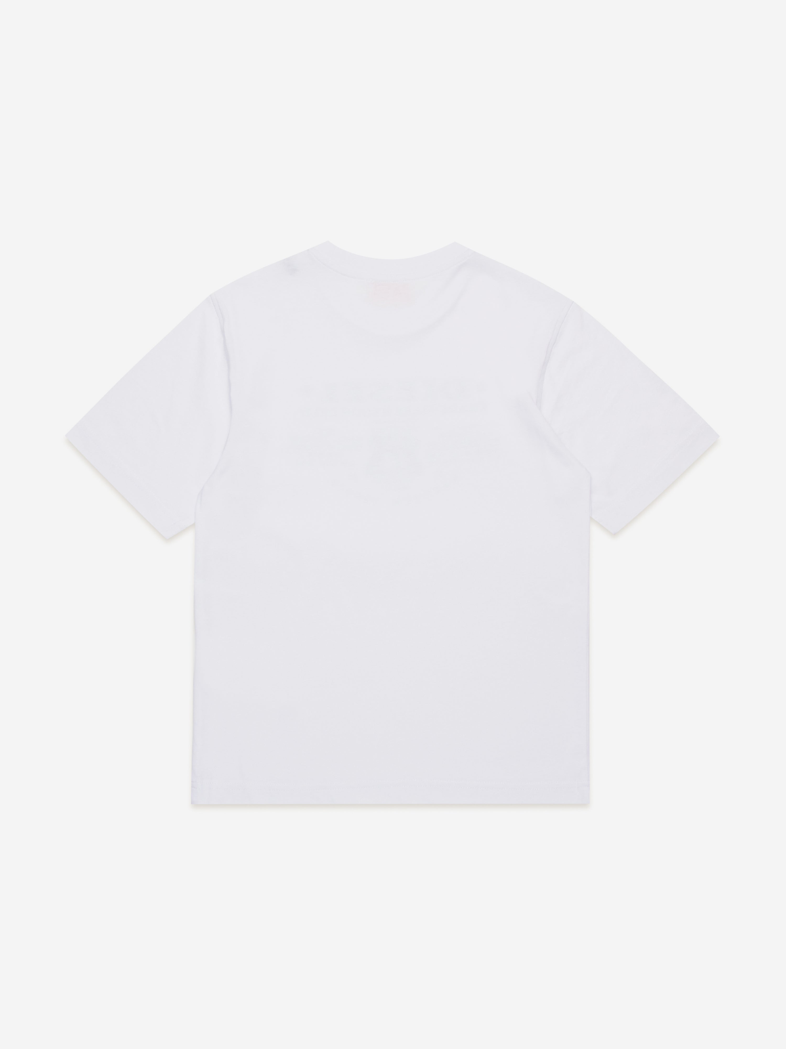 Diesel Boys Logo Print T-Shirt in White
