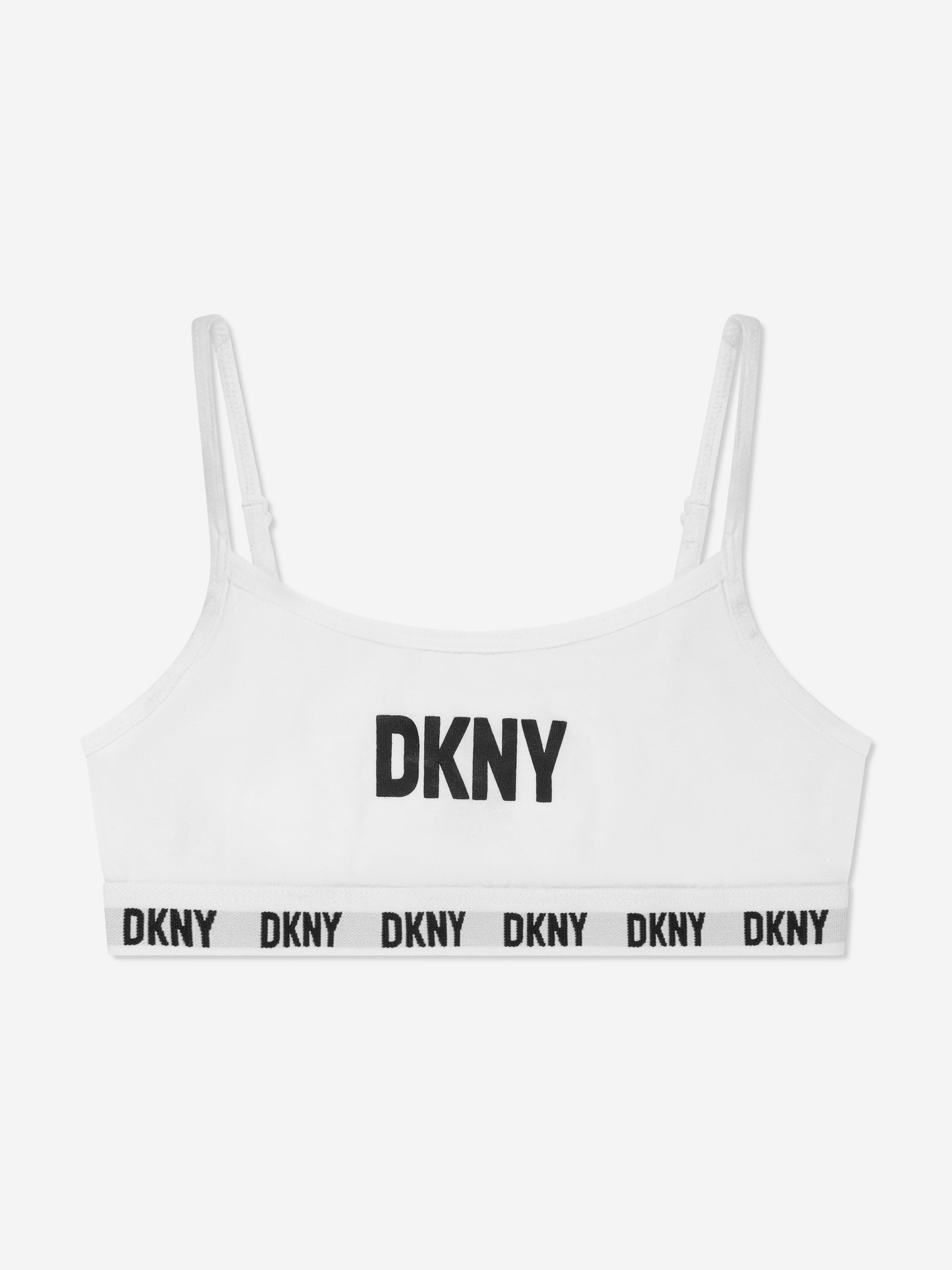 DKNY Girls 2 Pack Training Bra Set in Black
