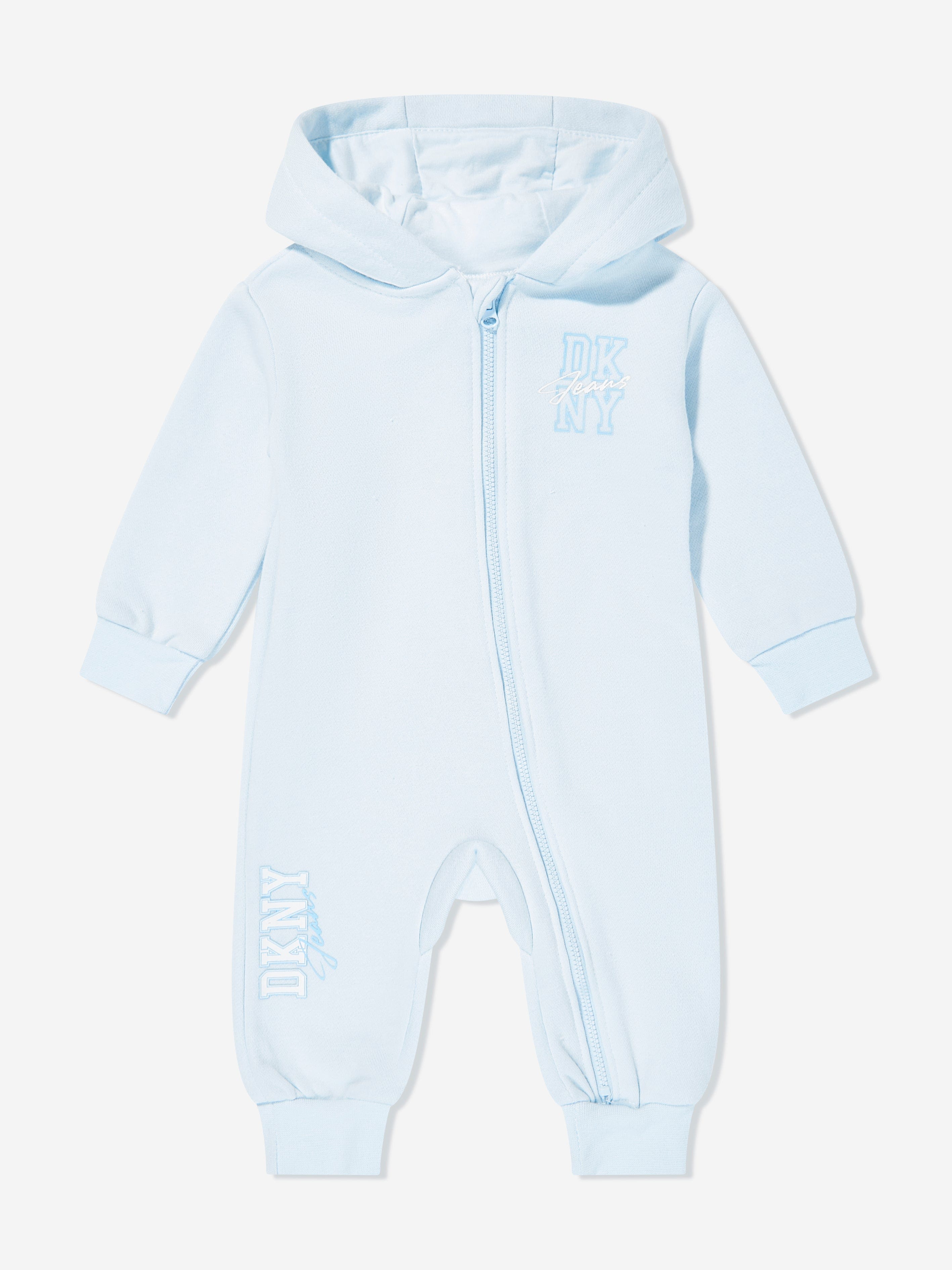 DKNY Baby Boys Hooded All In One in Blue