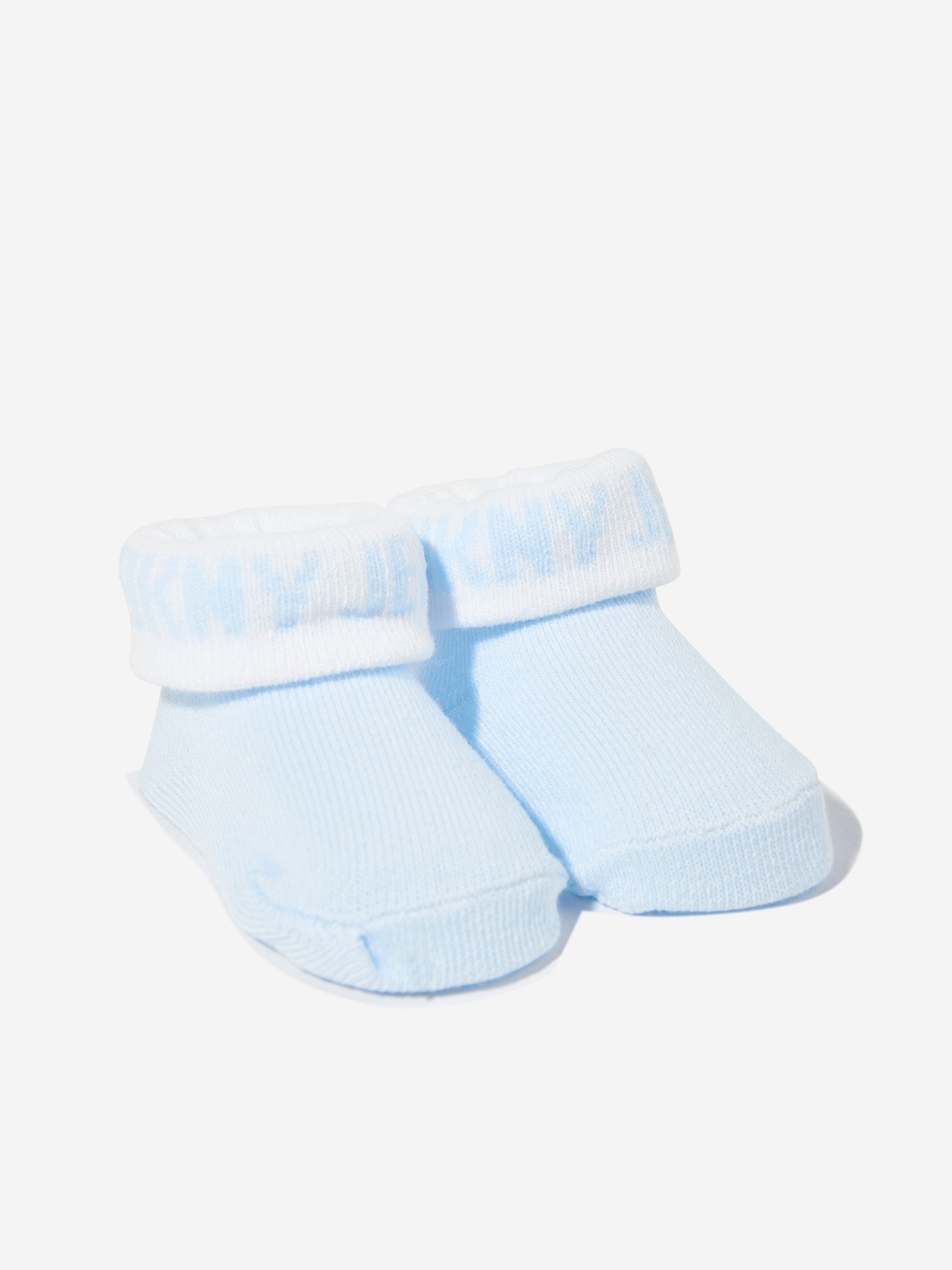 DKNY Baby Boys Bib and Socks Set in Blue