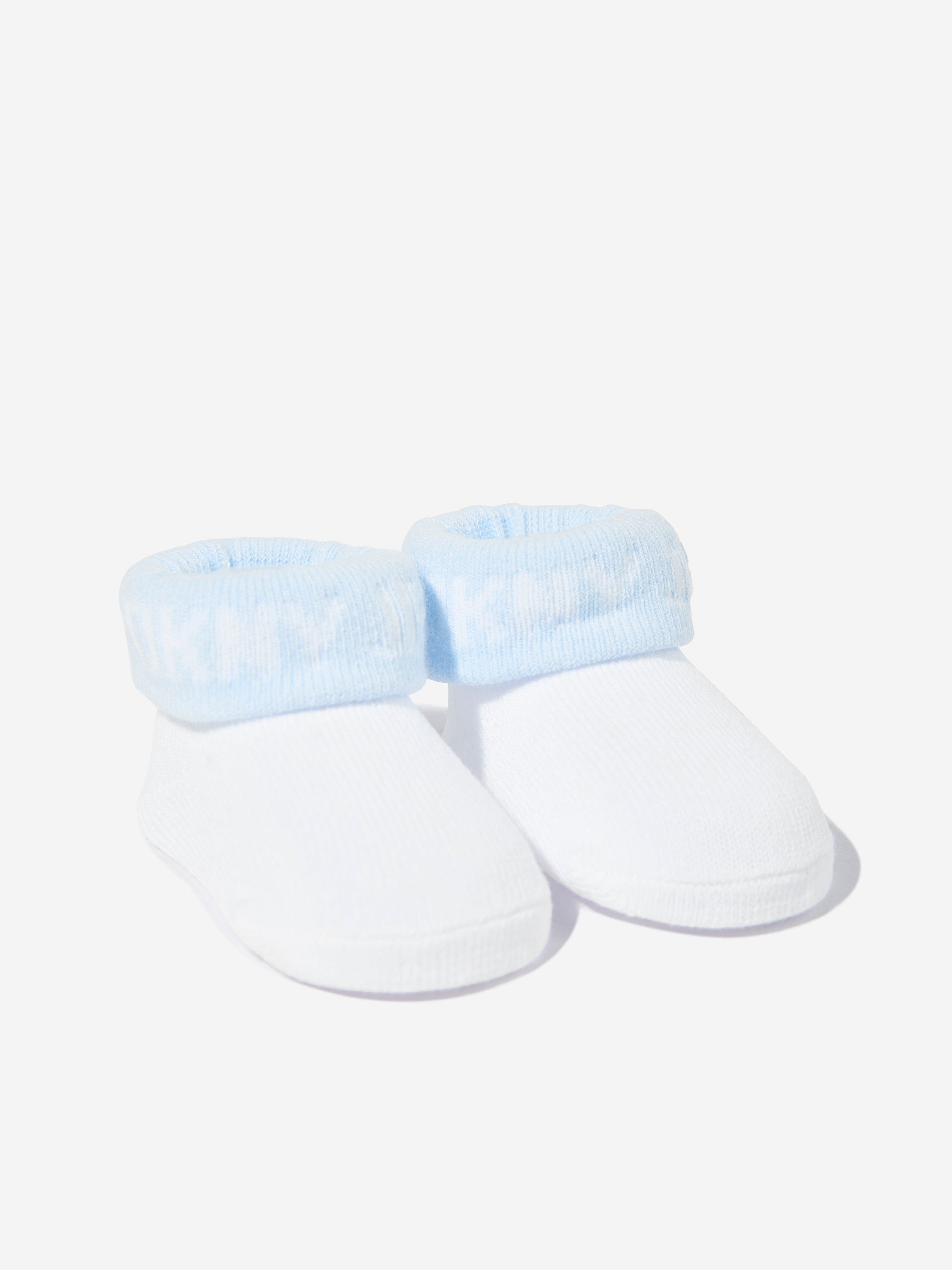 DKNY Baby Boys Bib and Socks Set in Blue