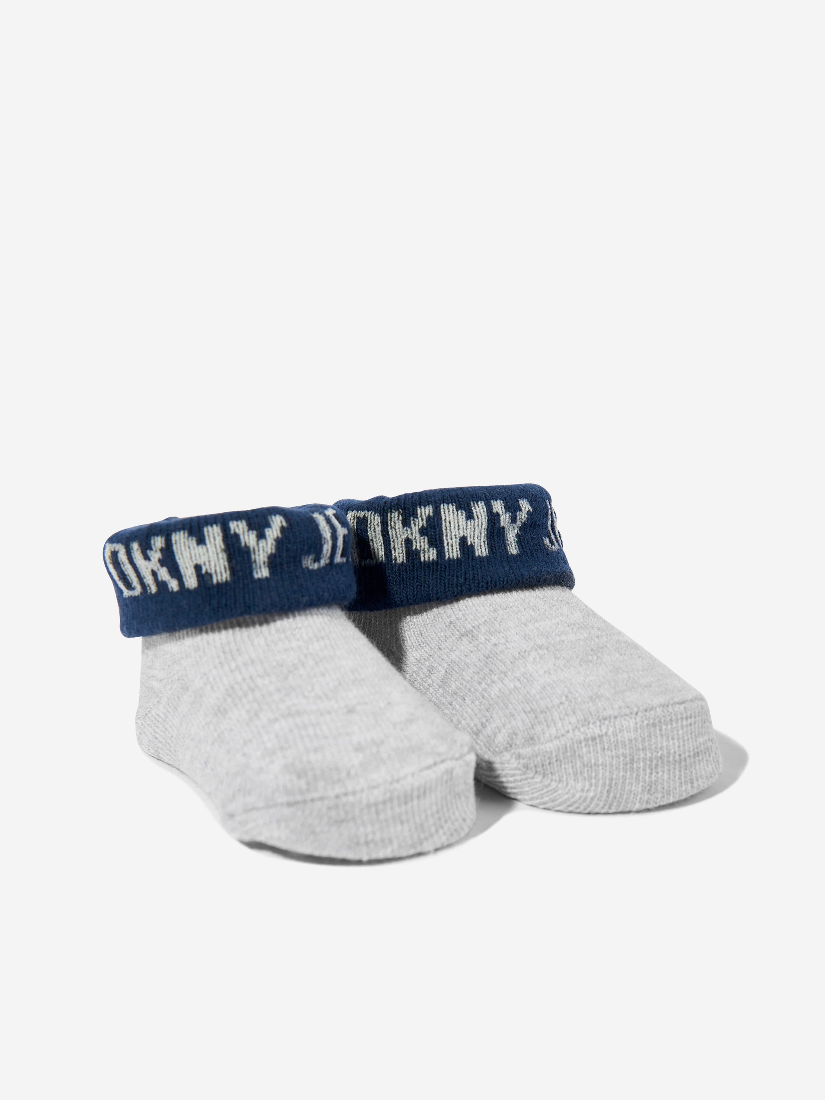 DKNY Baby Boys Bibs and Socks Set in Navy