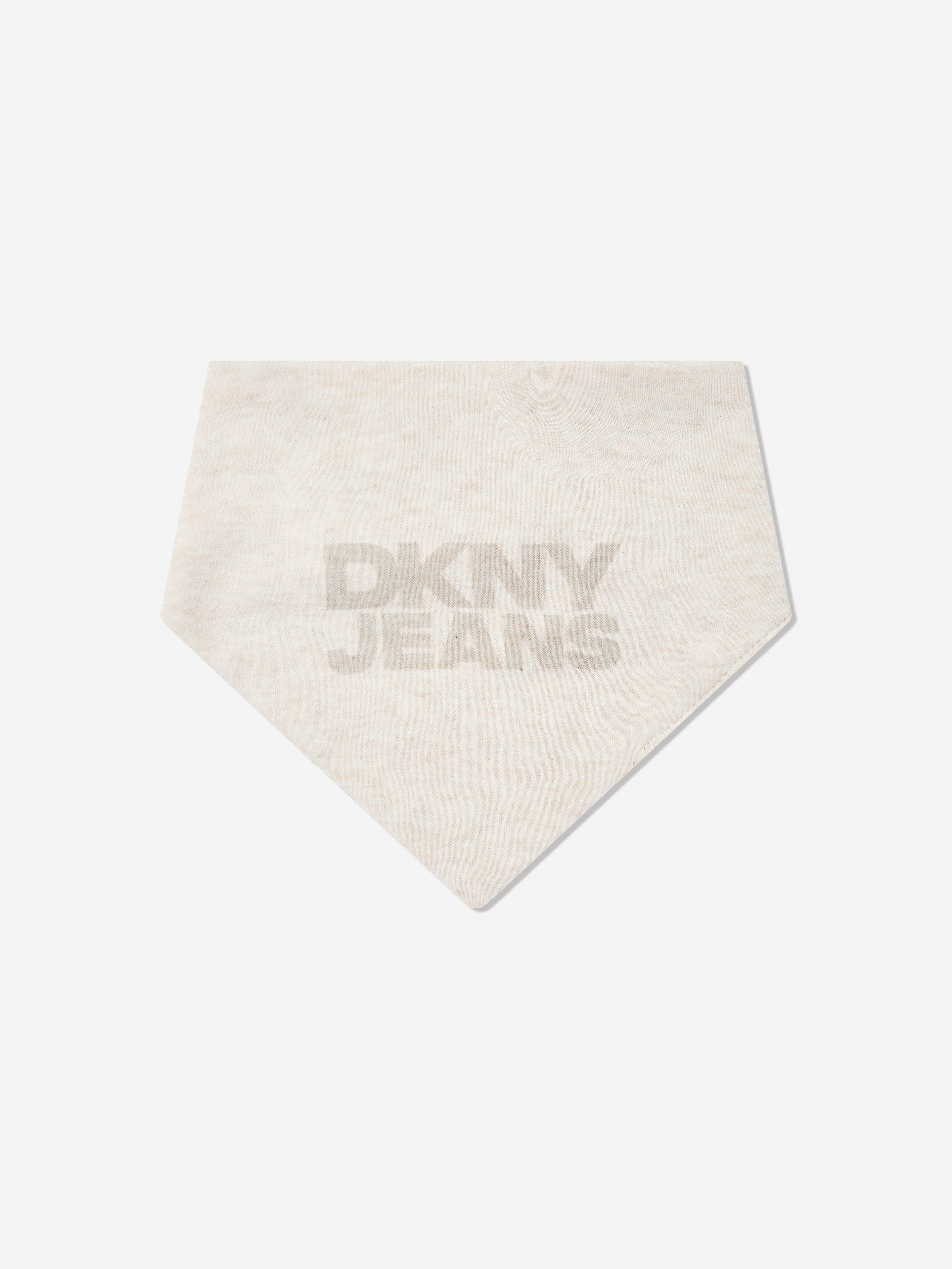DKNY Baby Bibs and Socks Set in Beige