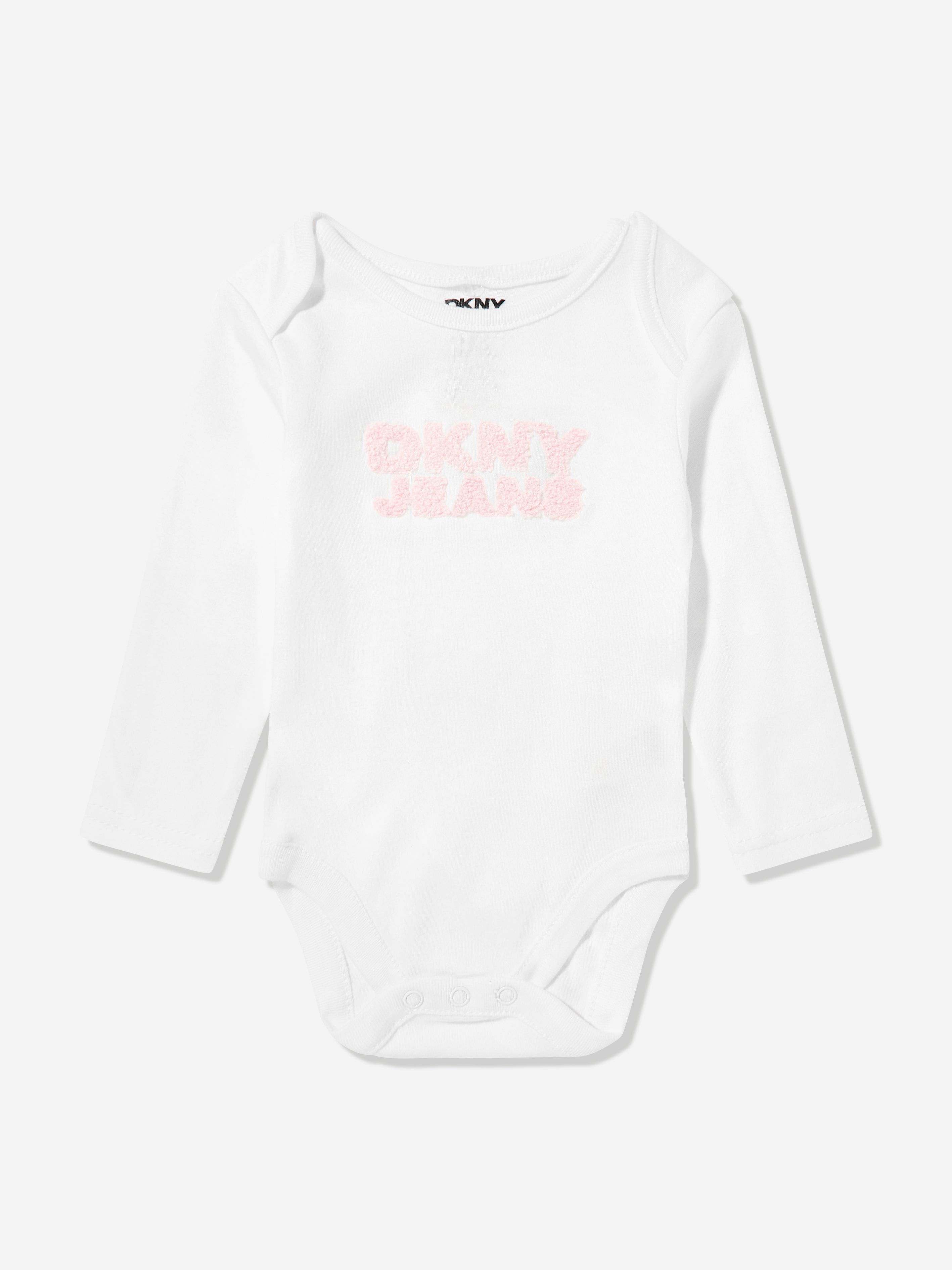 DKNY Baby Girls 3 Piece Tracksuit Set in Pink