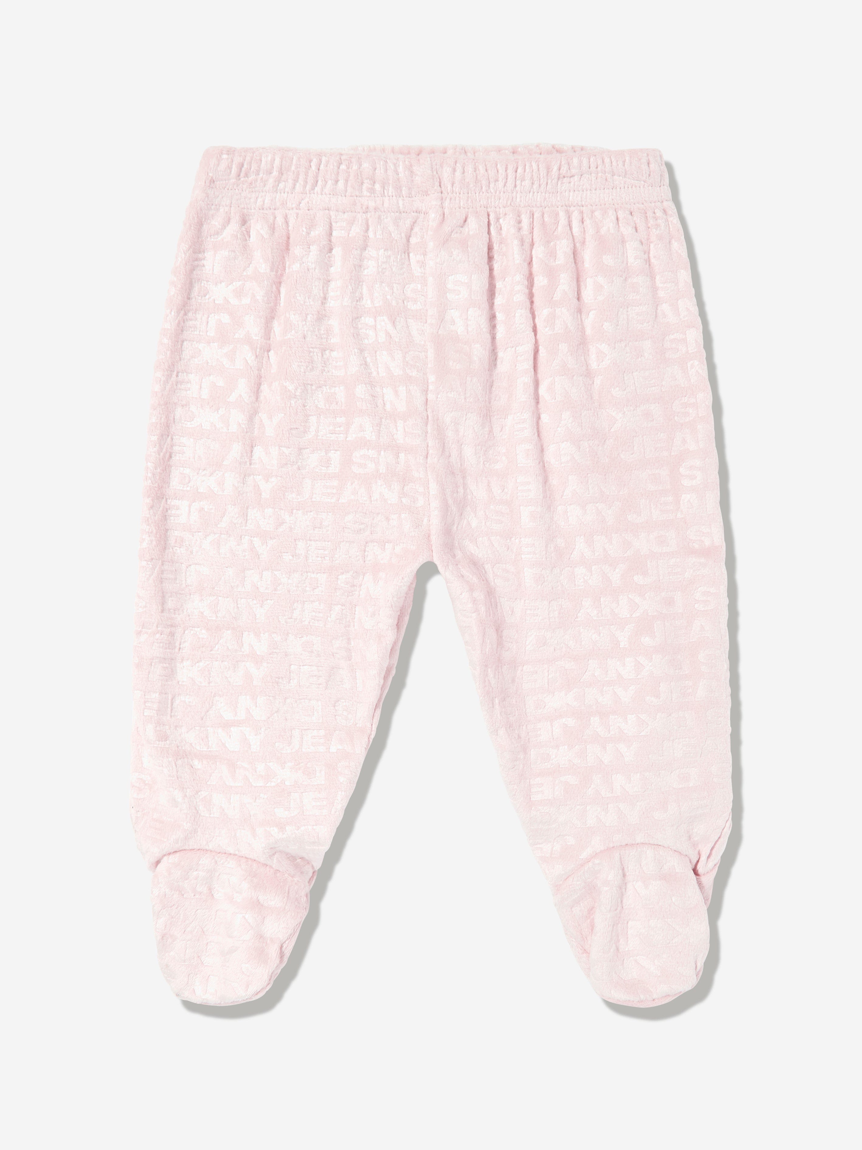 DKNY Baby Girls 3 Piece Tracksuit Set in Pink
