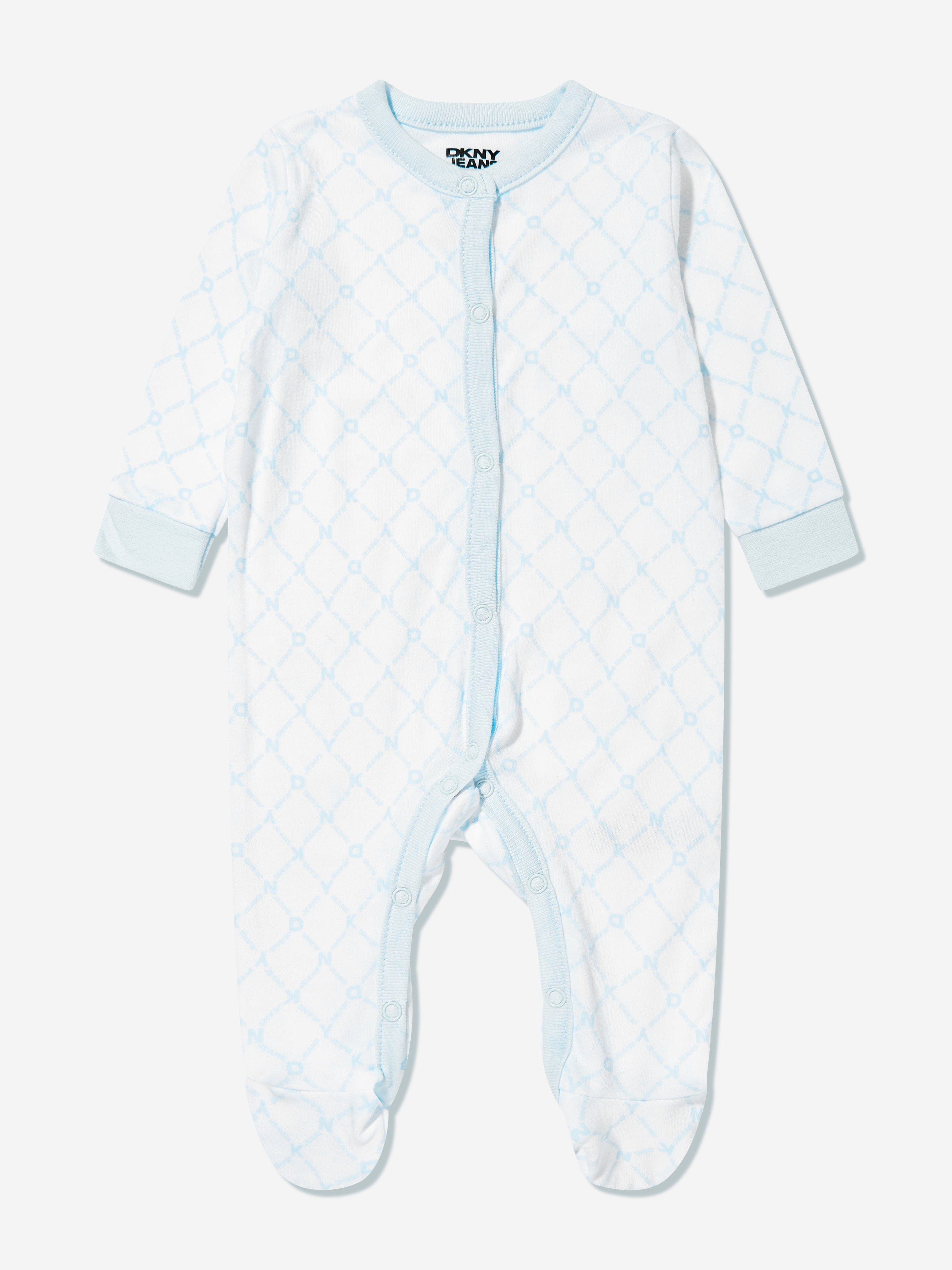 DKNY Baby Boys 5 Piece Babygrow Set in Blue