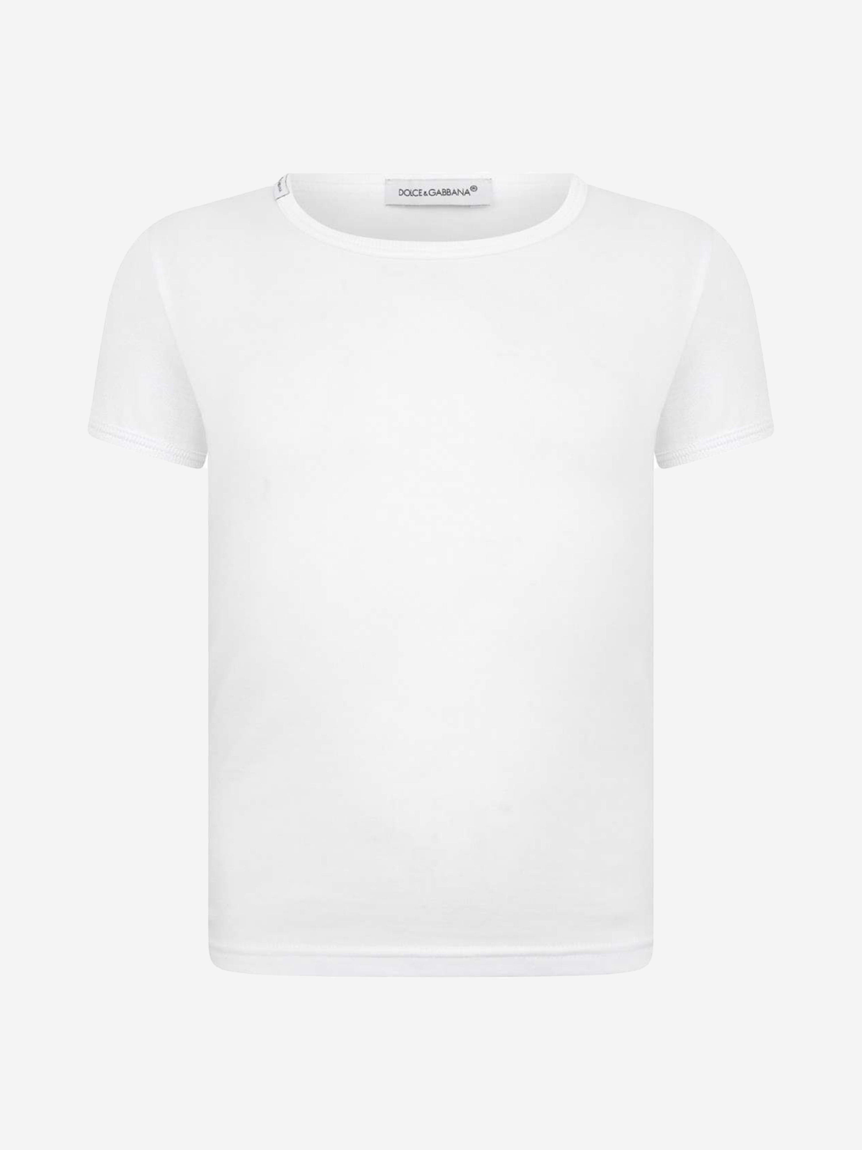 Dolce & Gabbana Boys T-Shirts Set (2 Pack) in White