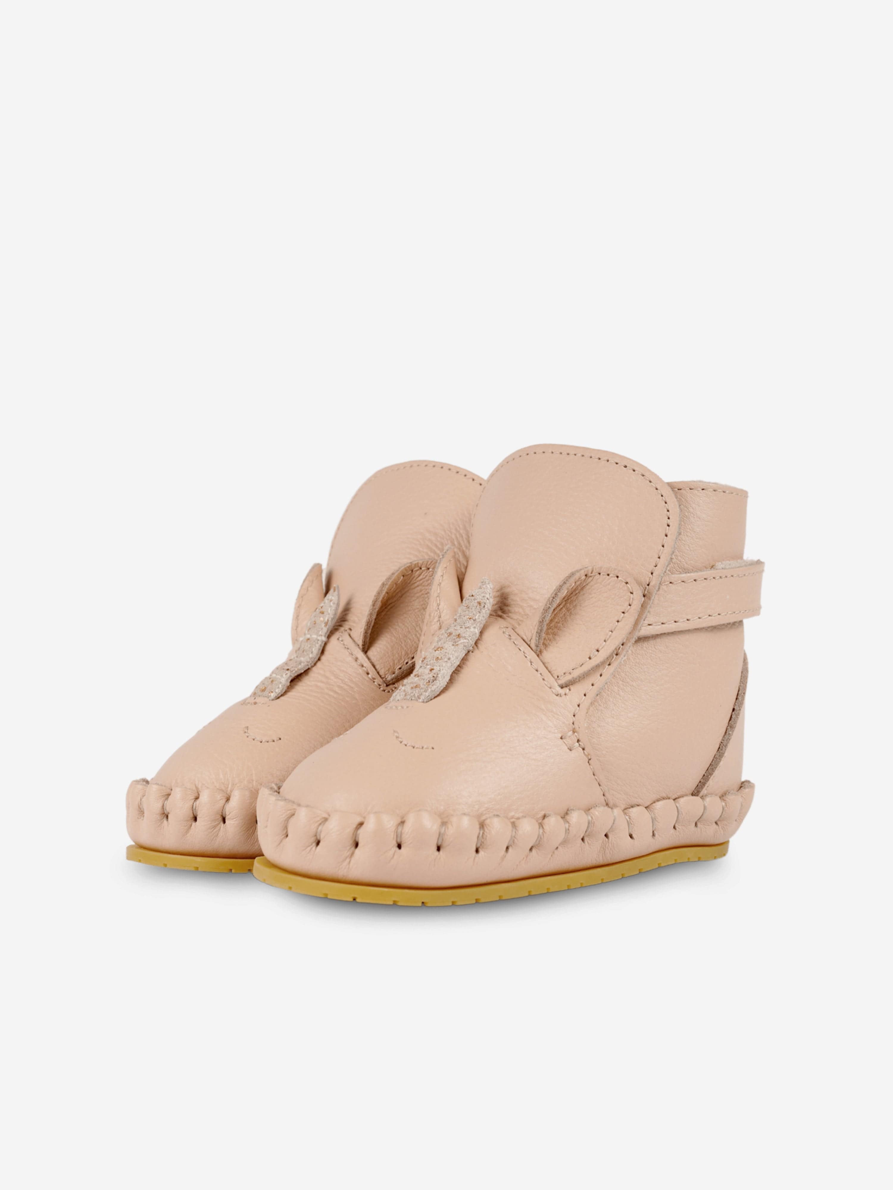 Baby Girls Kapi Special Unicorn Booties in Pink