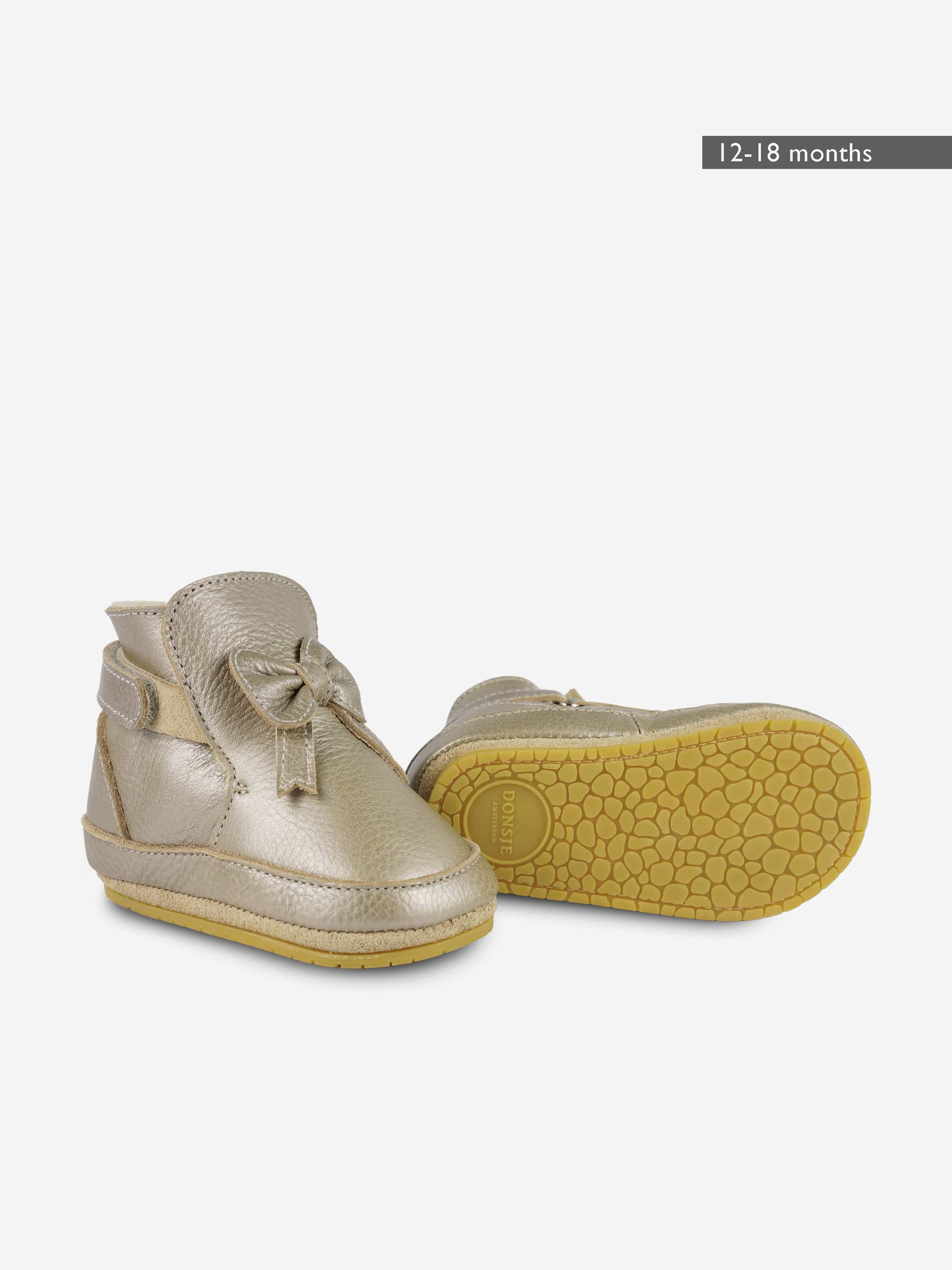 Baby Girls Cubow Booties in Gold