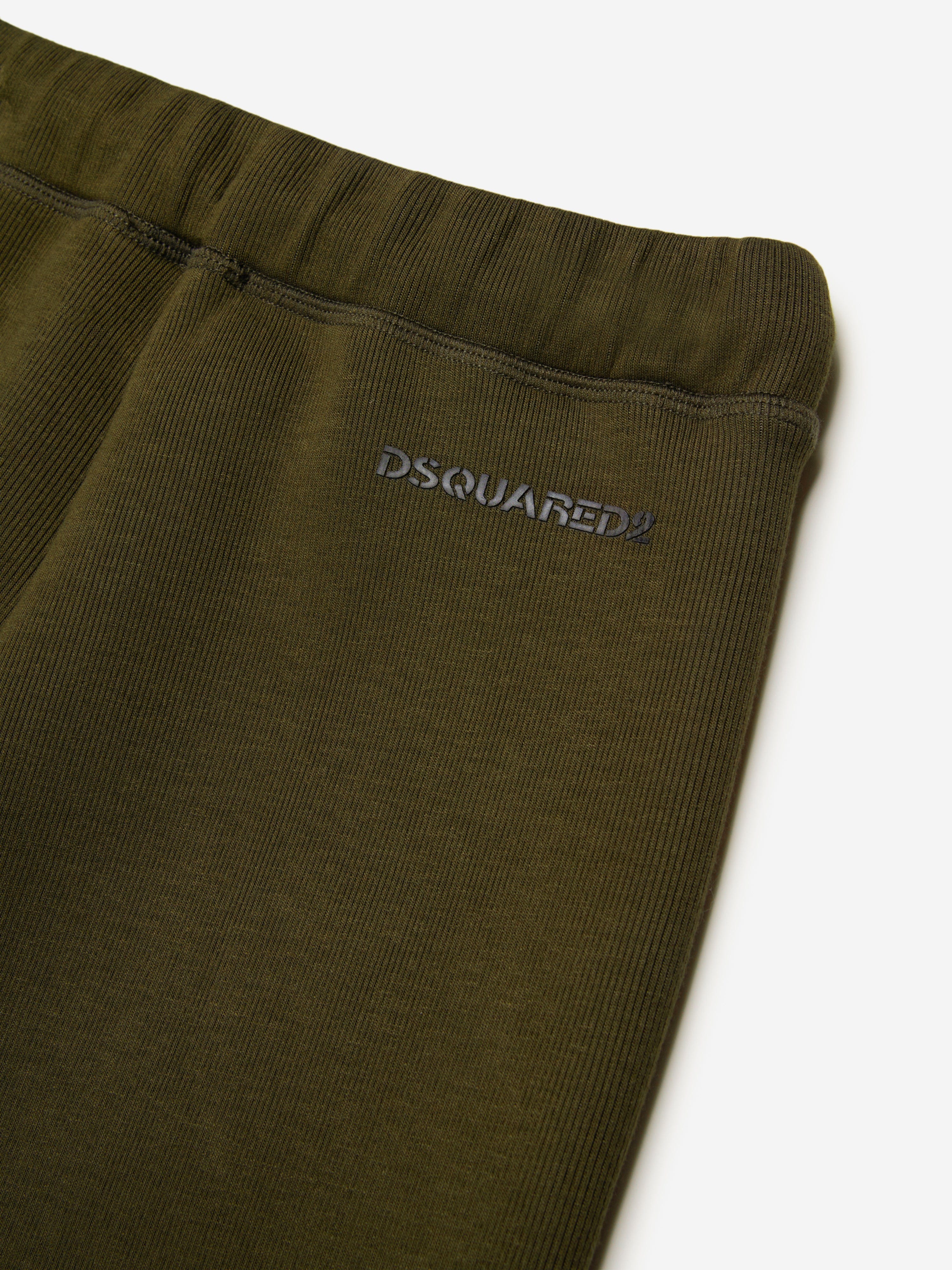 Kids Branded Joggers in Green