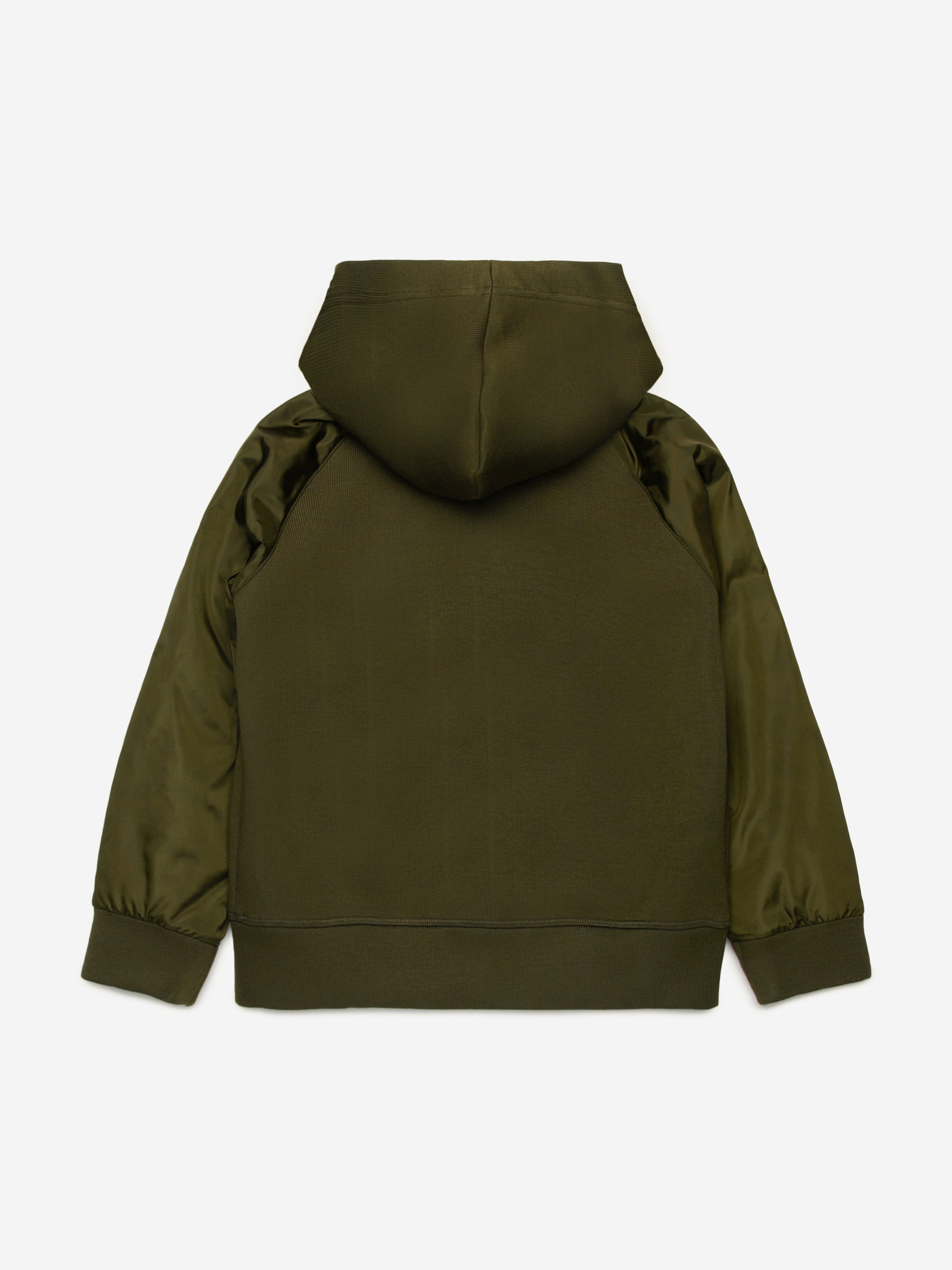 Kids Zip Up Top in Green