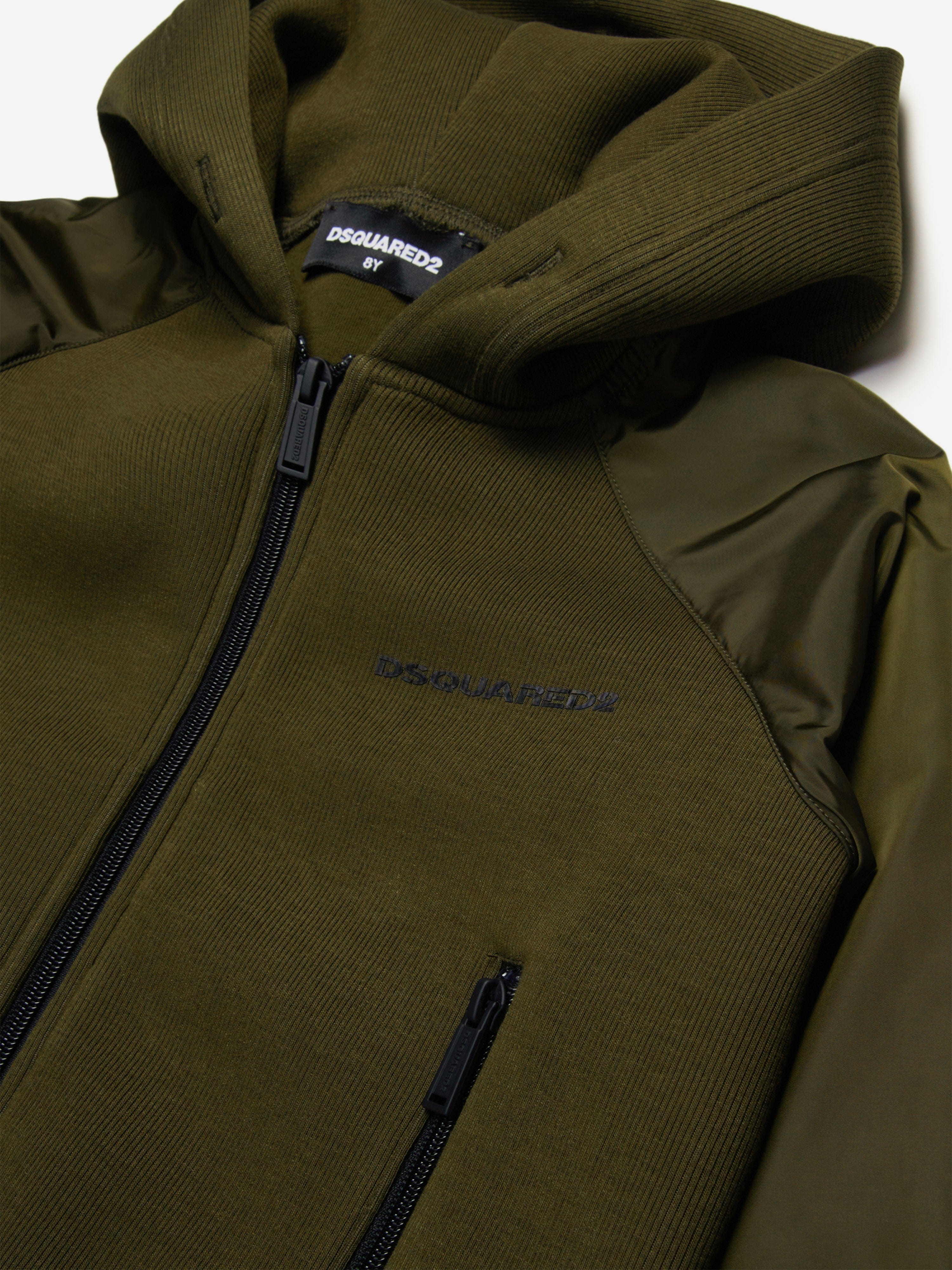 Kids Zip Up Top in Green