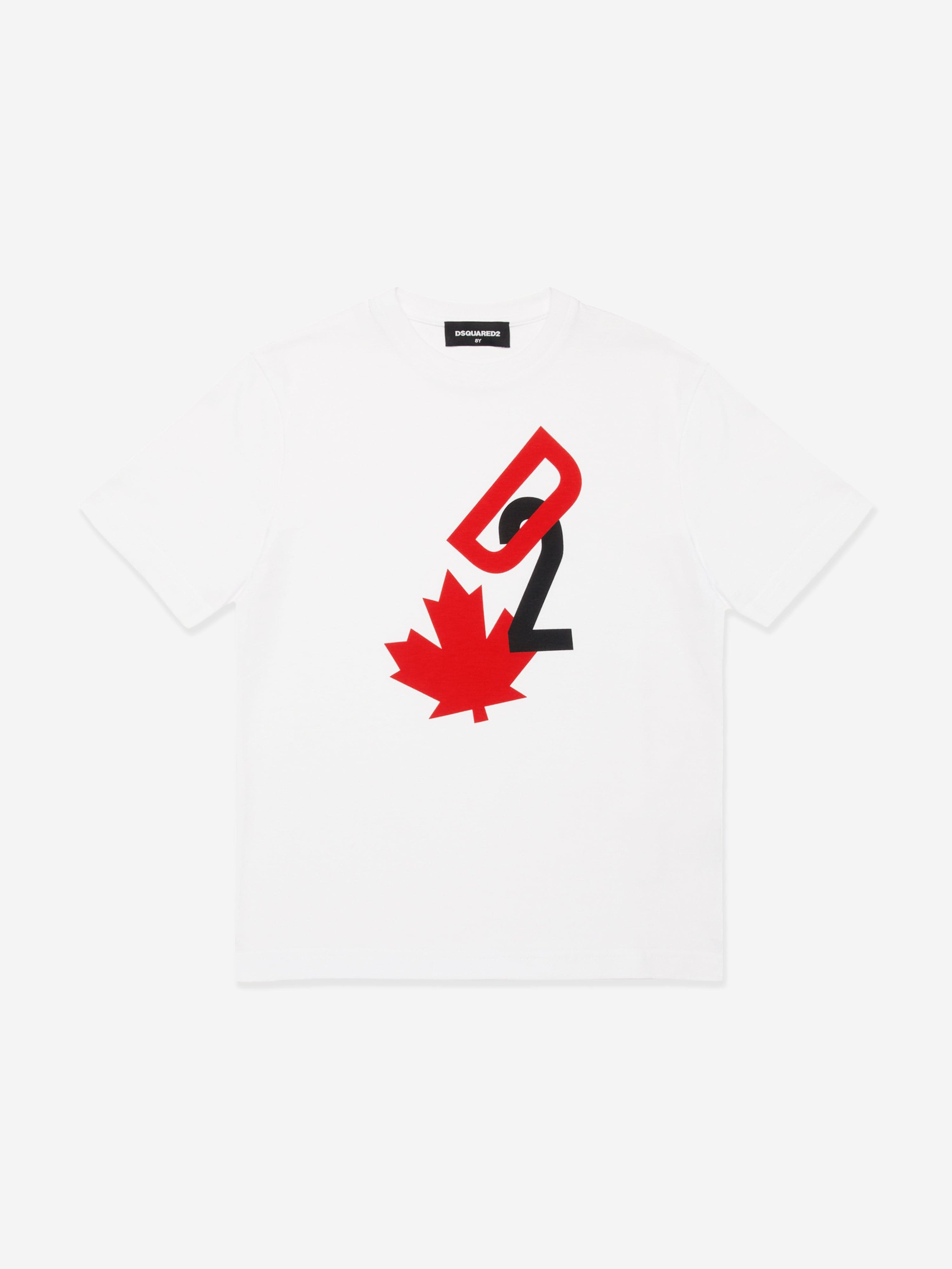 Kids Maple Leaf Logo T-Shirt in White