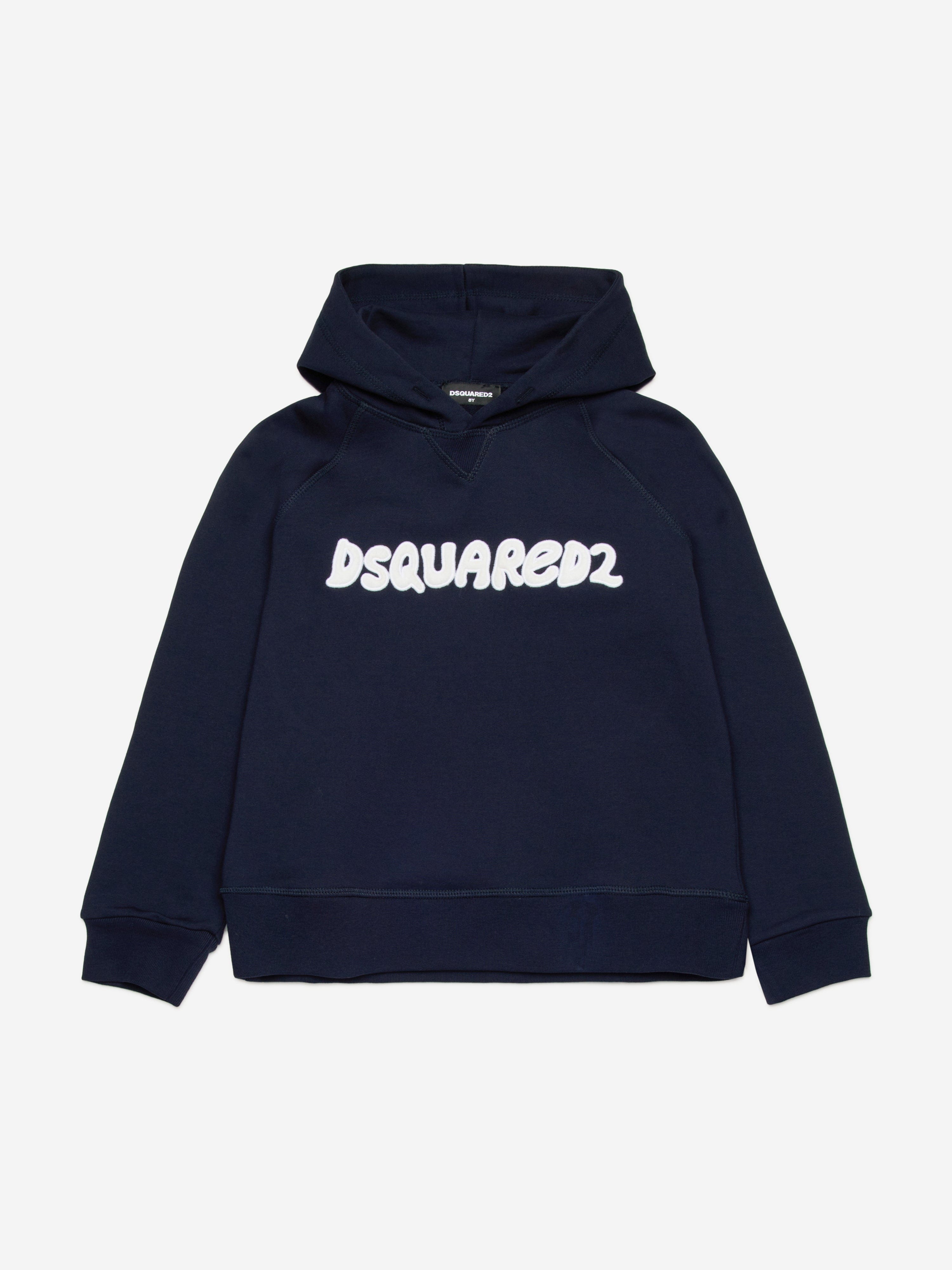 Dsquared2 Kids Logo Hoodie in Navy
