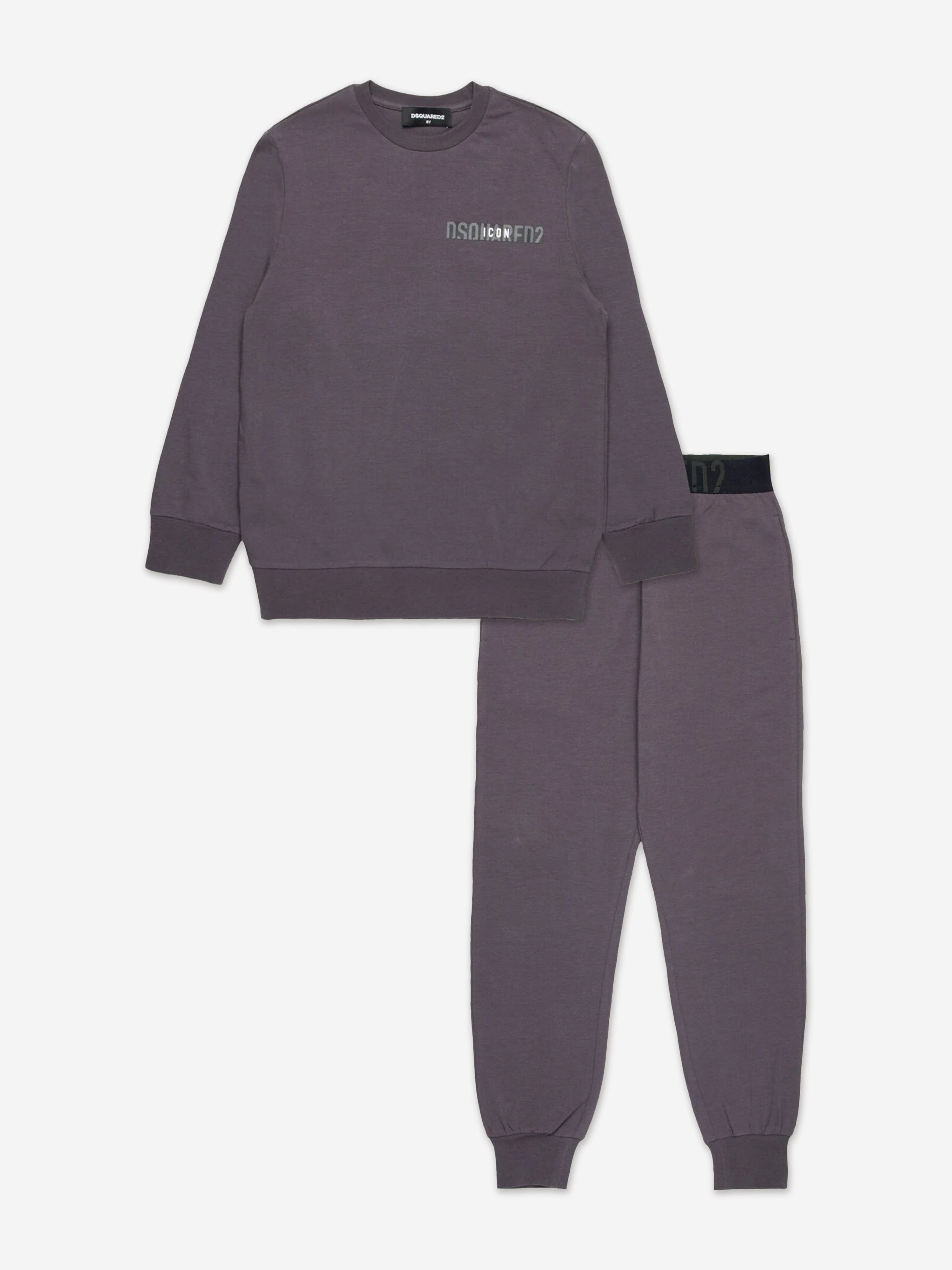 Kids Icon Logo Pyjamas Set in Grey