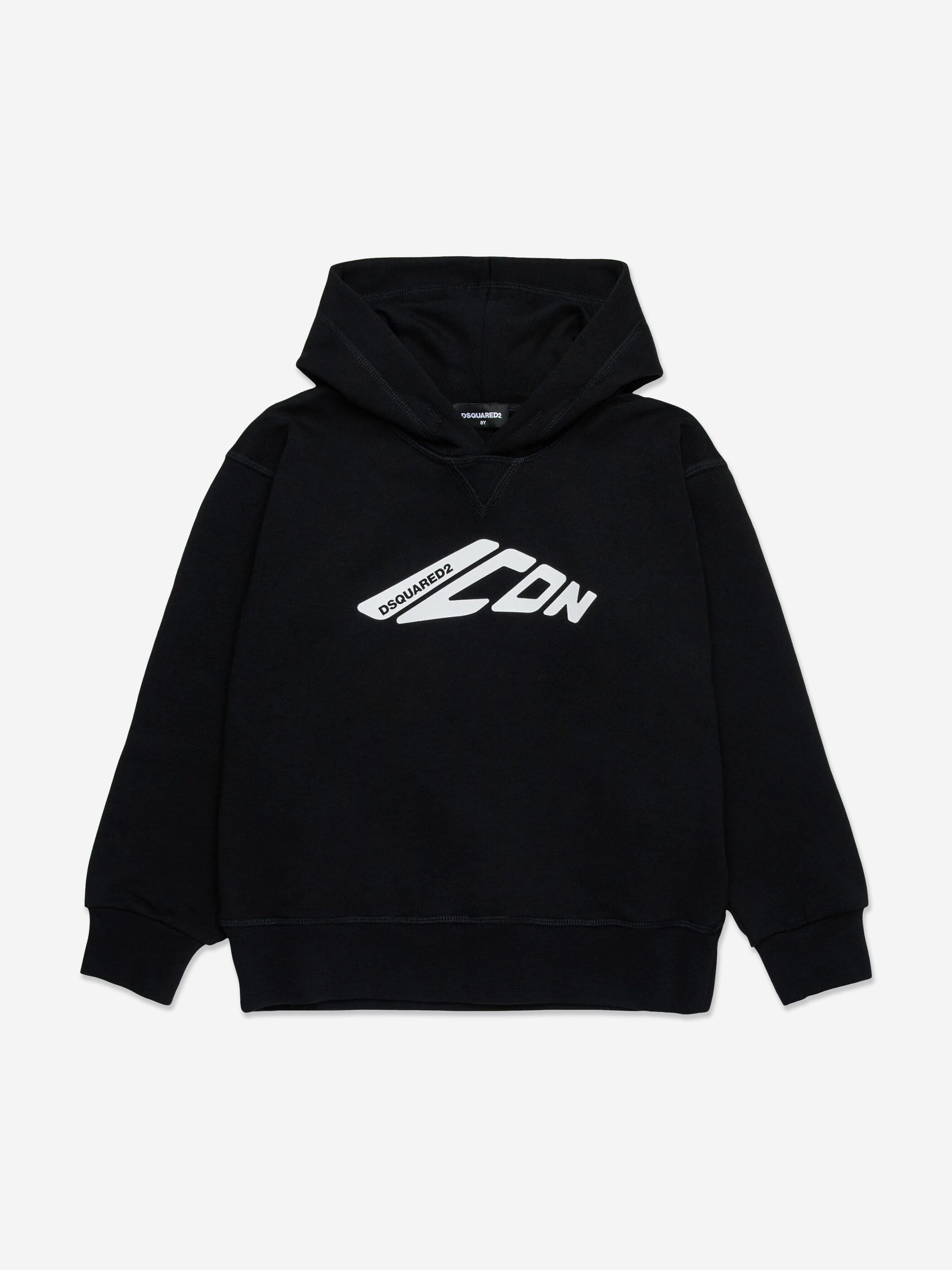 Kids Icon Logo Hoodie in Black