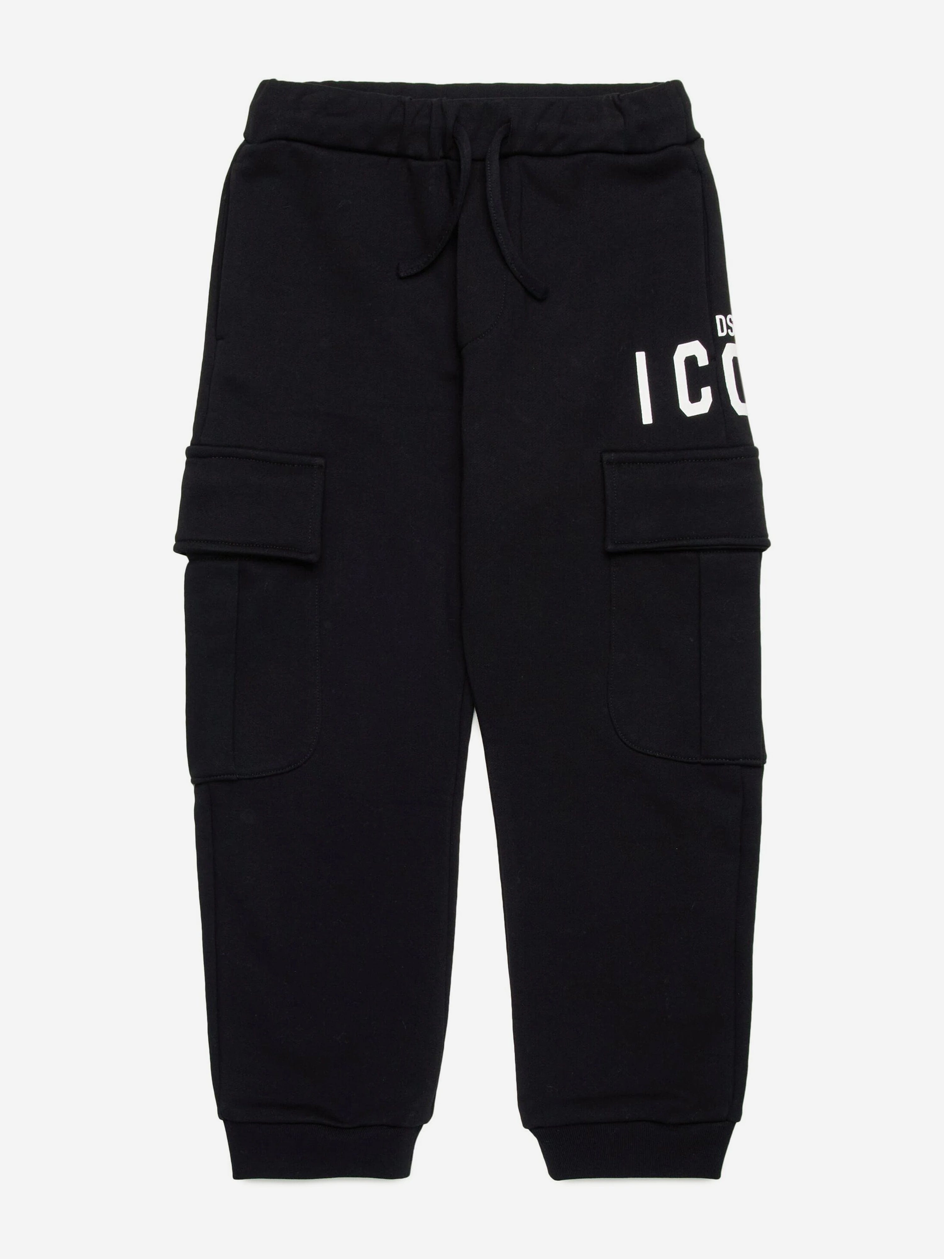 Kids Cargo Pants in Black