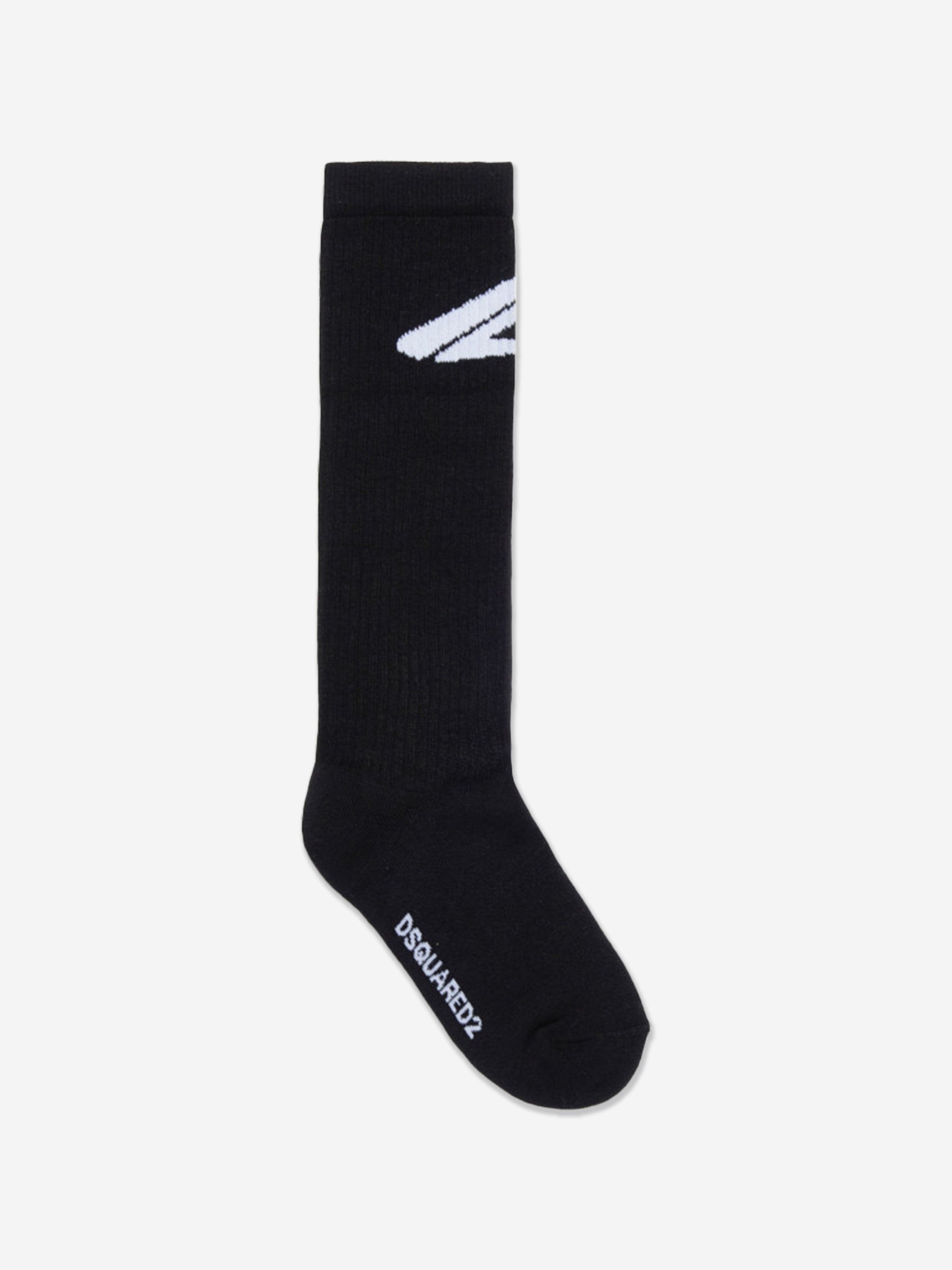 Kids Icon Logo Socks in Black