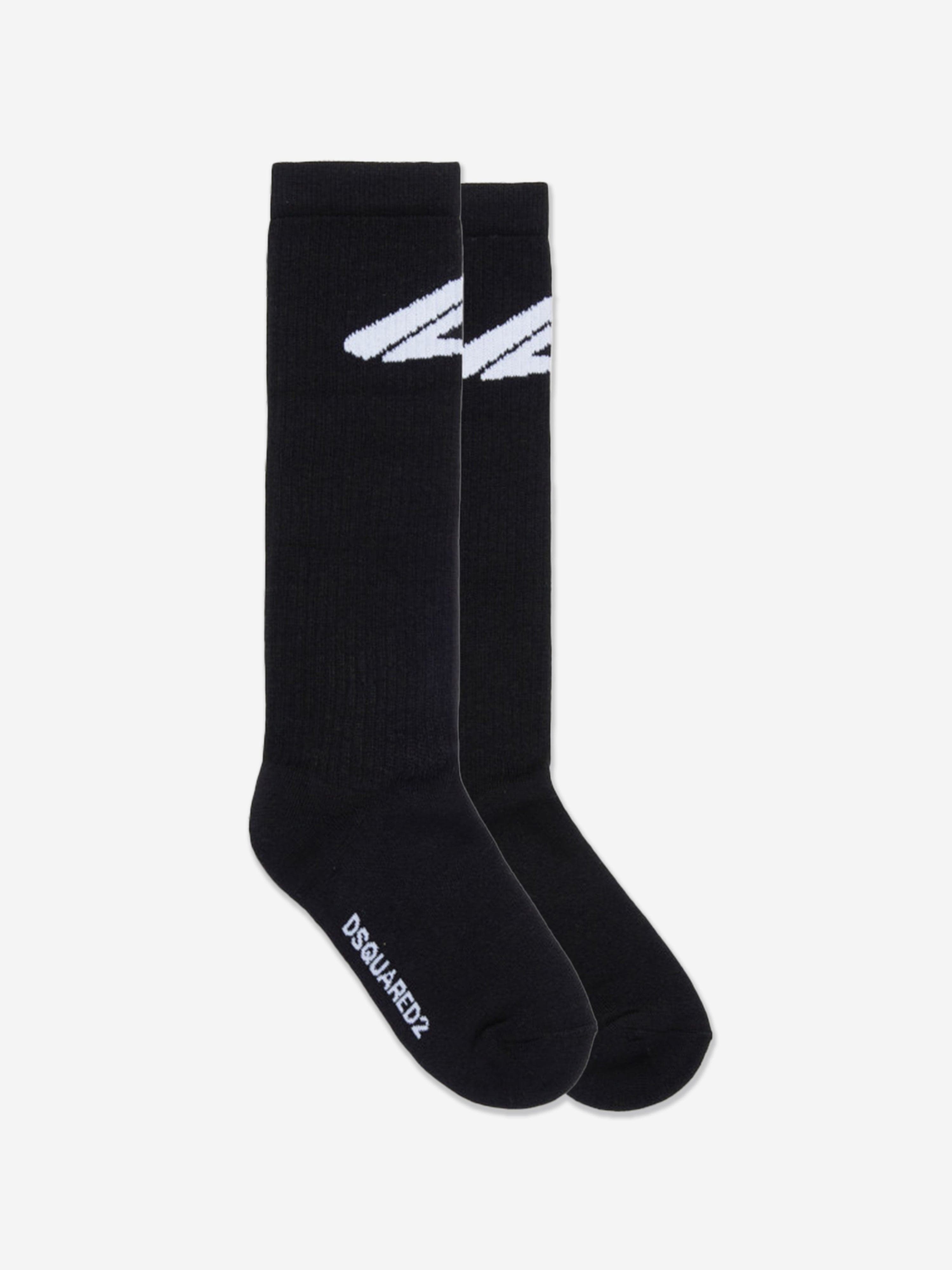Kids Icon Logo Socks in Black