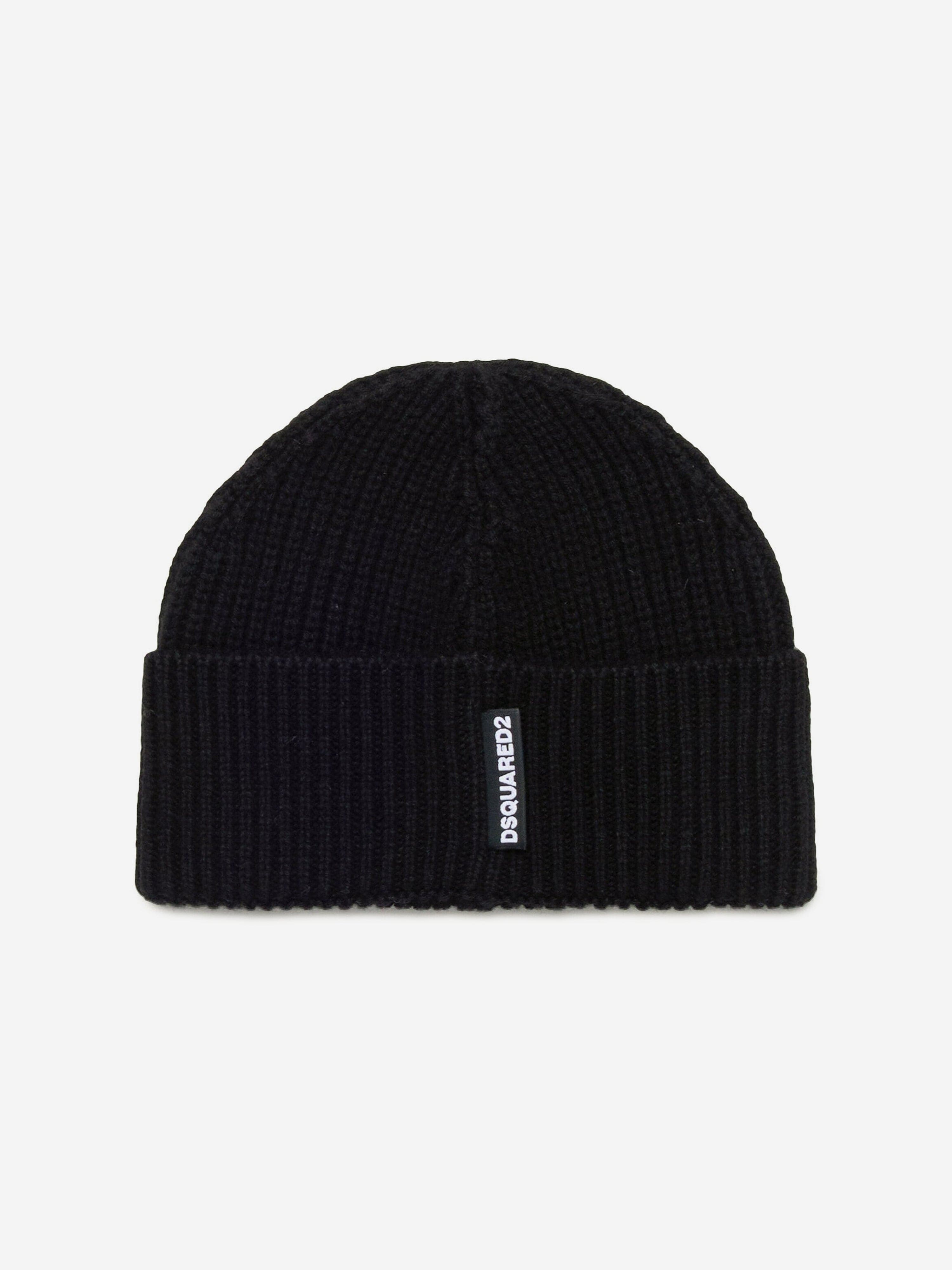 Kids Icon Logo Beanie Hat in Black