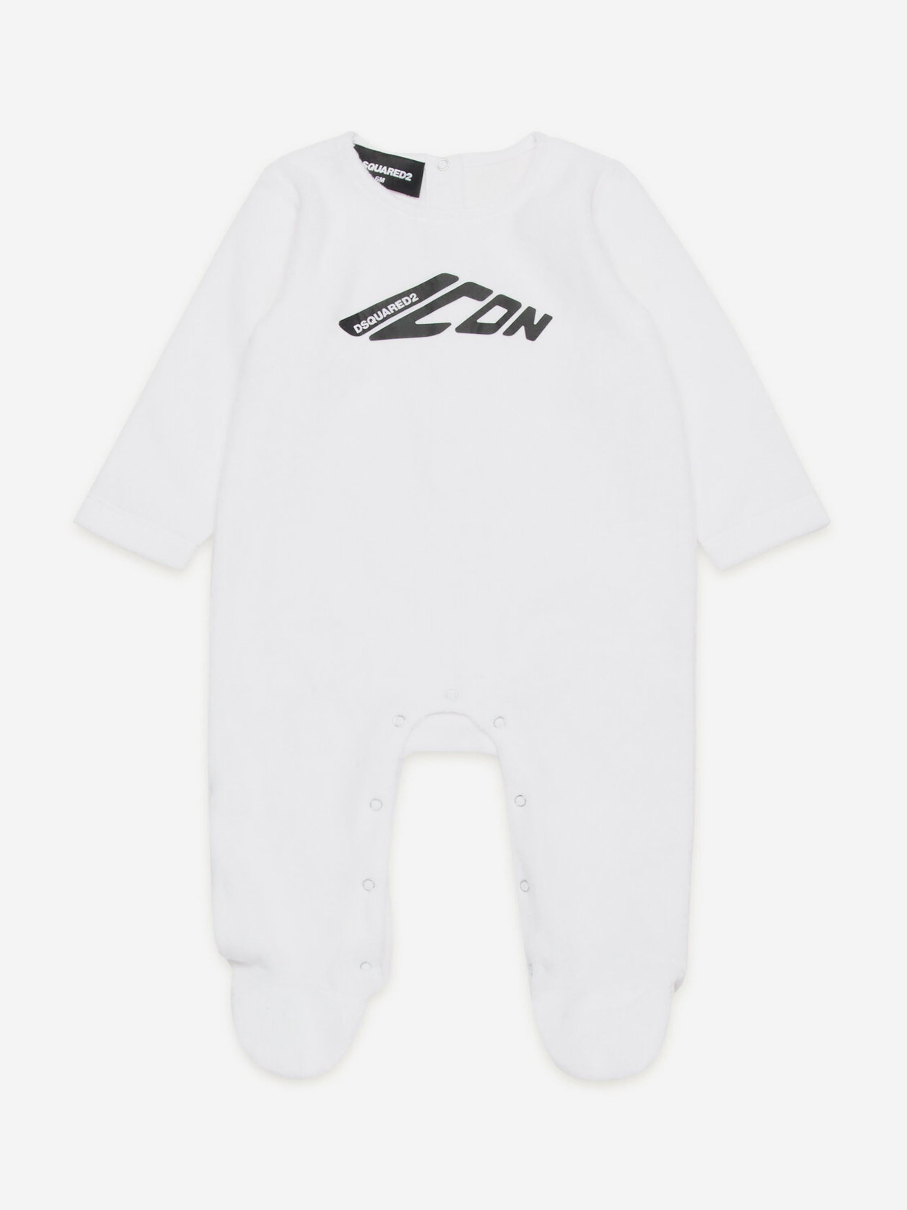 Baby Icon Logo Babygrow in White
