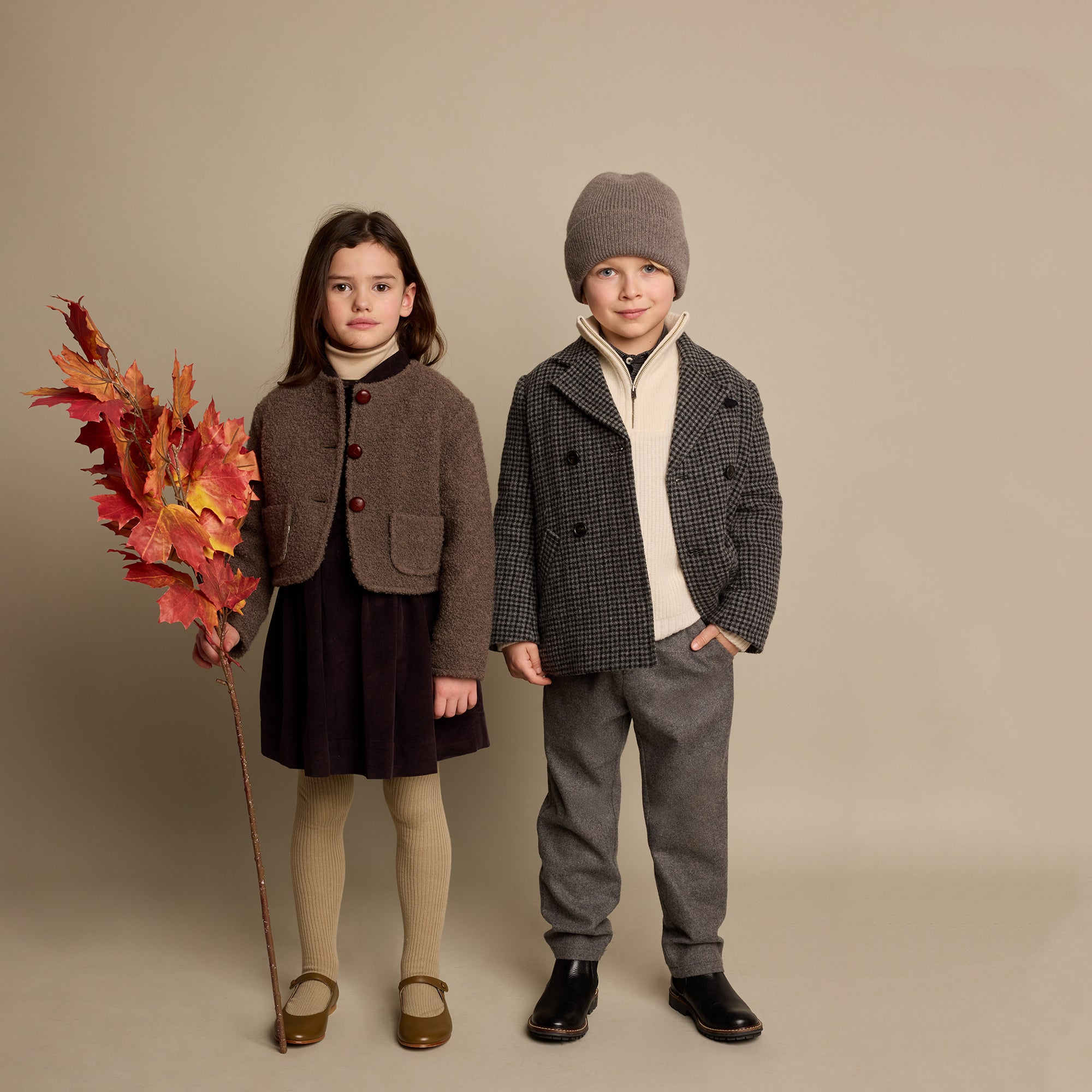 Girls Taupe Jacket