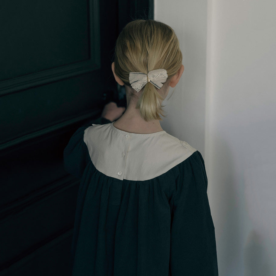 Girls Charcoal Corduroy Dress