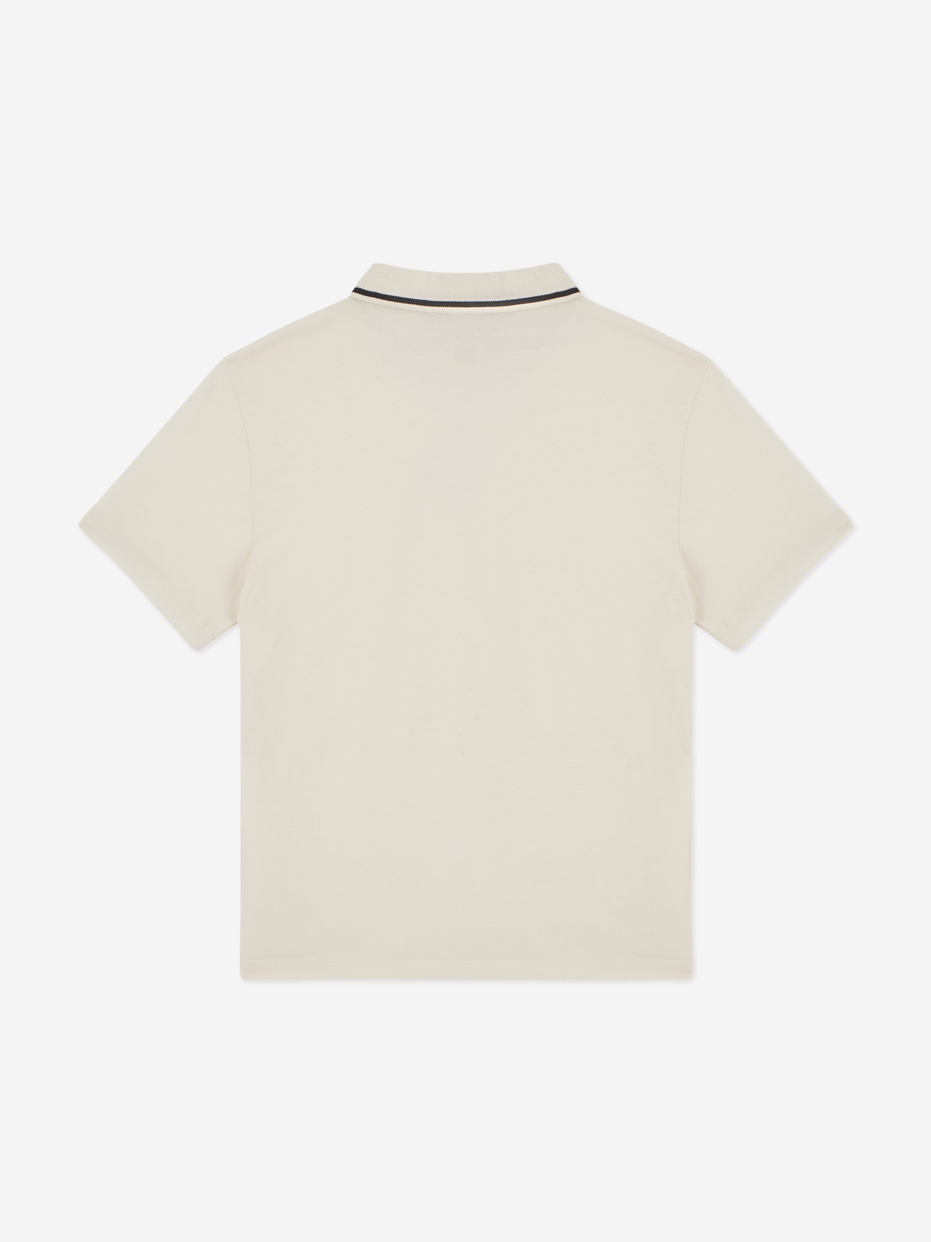EA7 Emporio Armani Boys Logo Polo Shirt in Beige