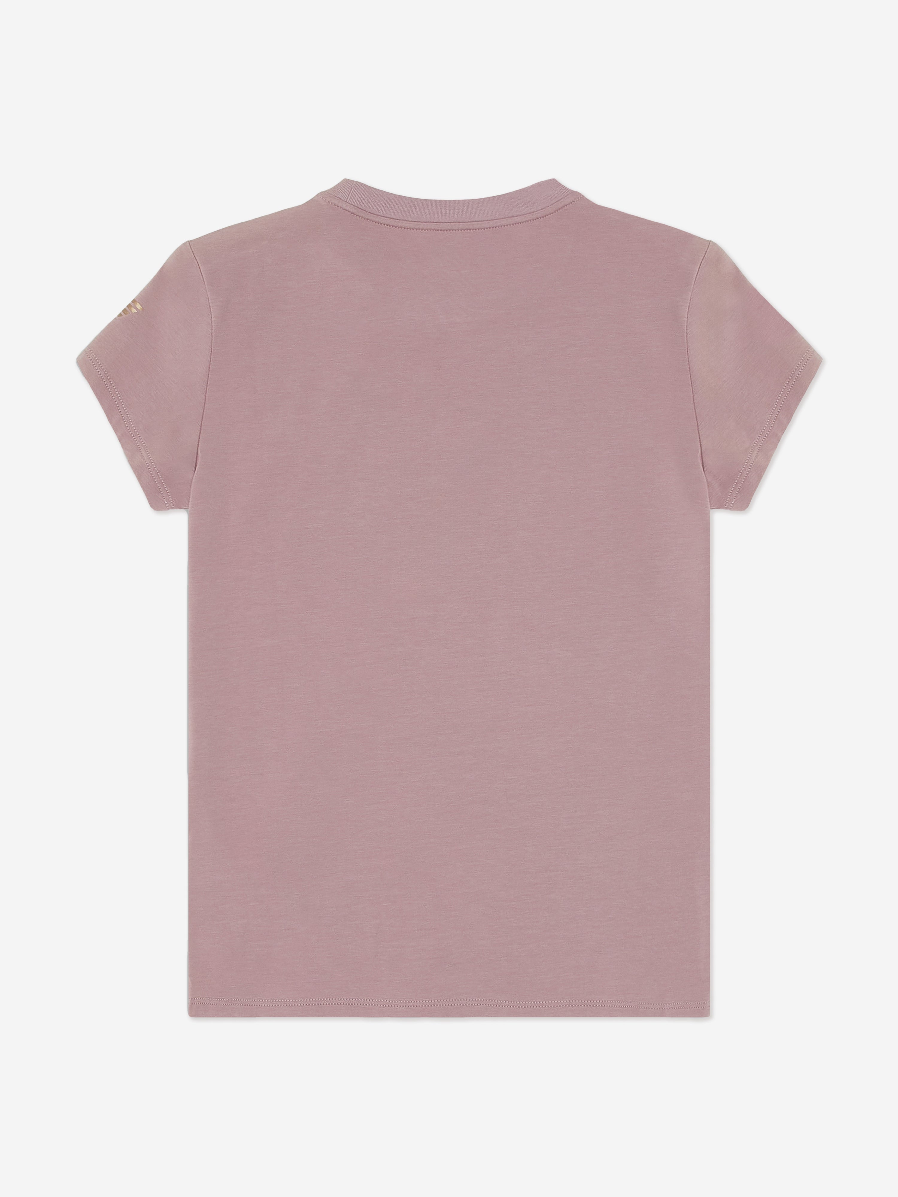 EA7 Emporio Armani Girls Logo T-Shirt in Purple