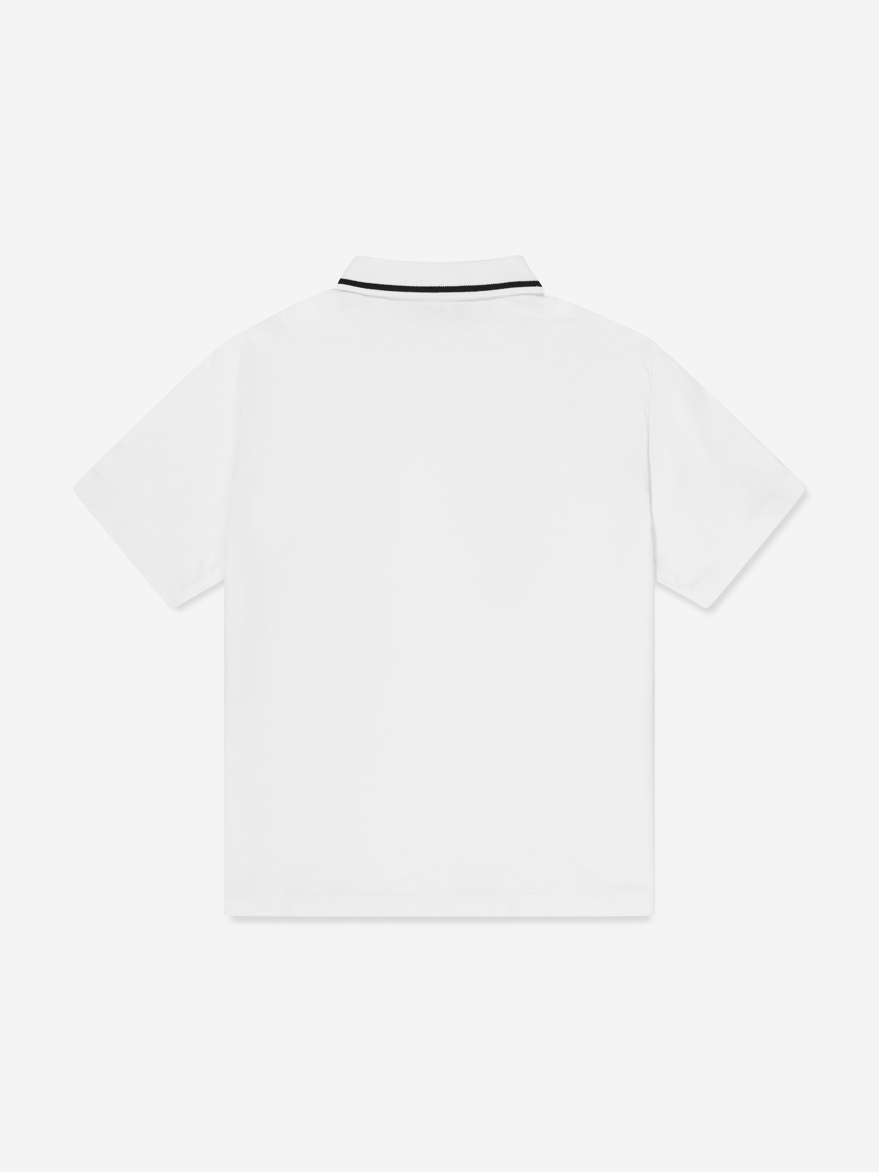 EA7 Emporio Armani Boys Logo Polo Shirt in White