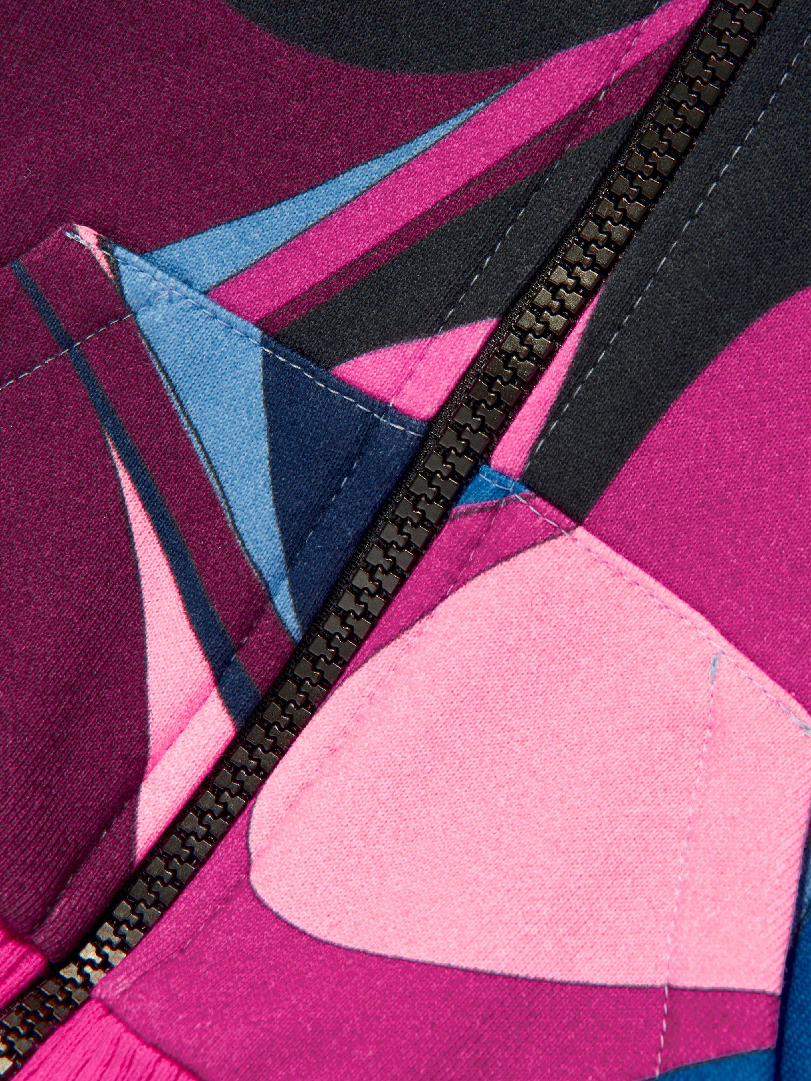 Pucci Baby Girls Onde Zip Up Top in Multicolour
