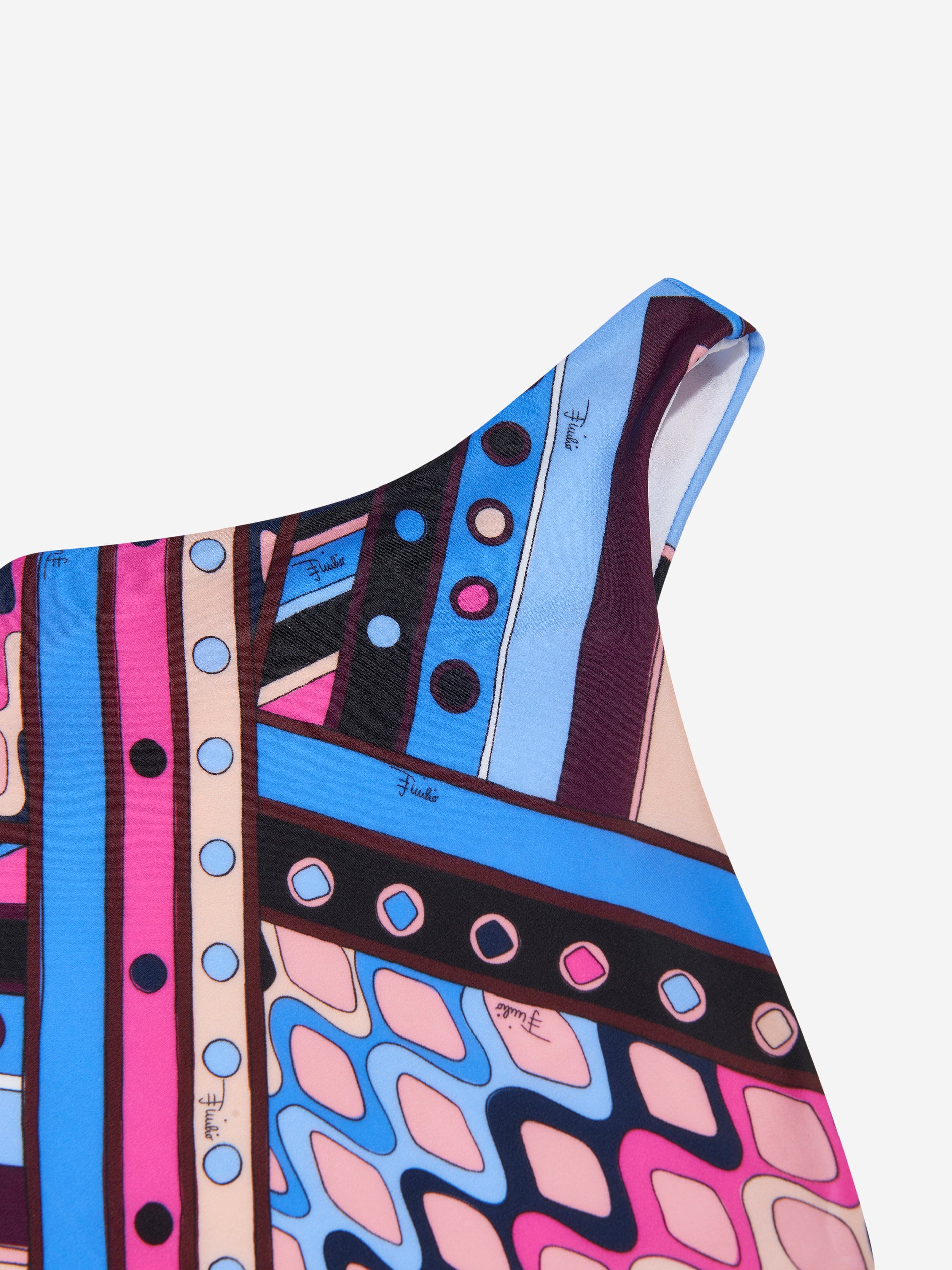 Pucci Girls Vivara Print Swimsuit in Multicolour
