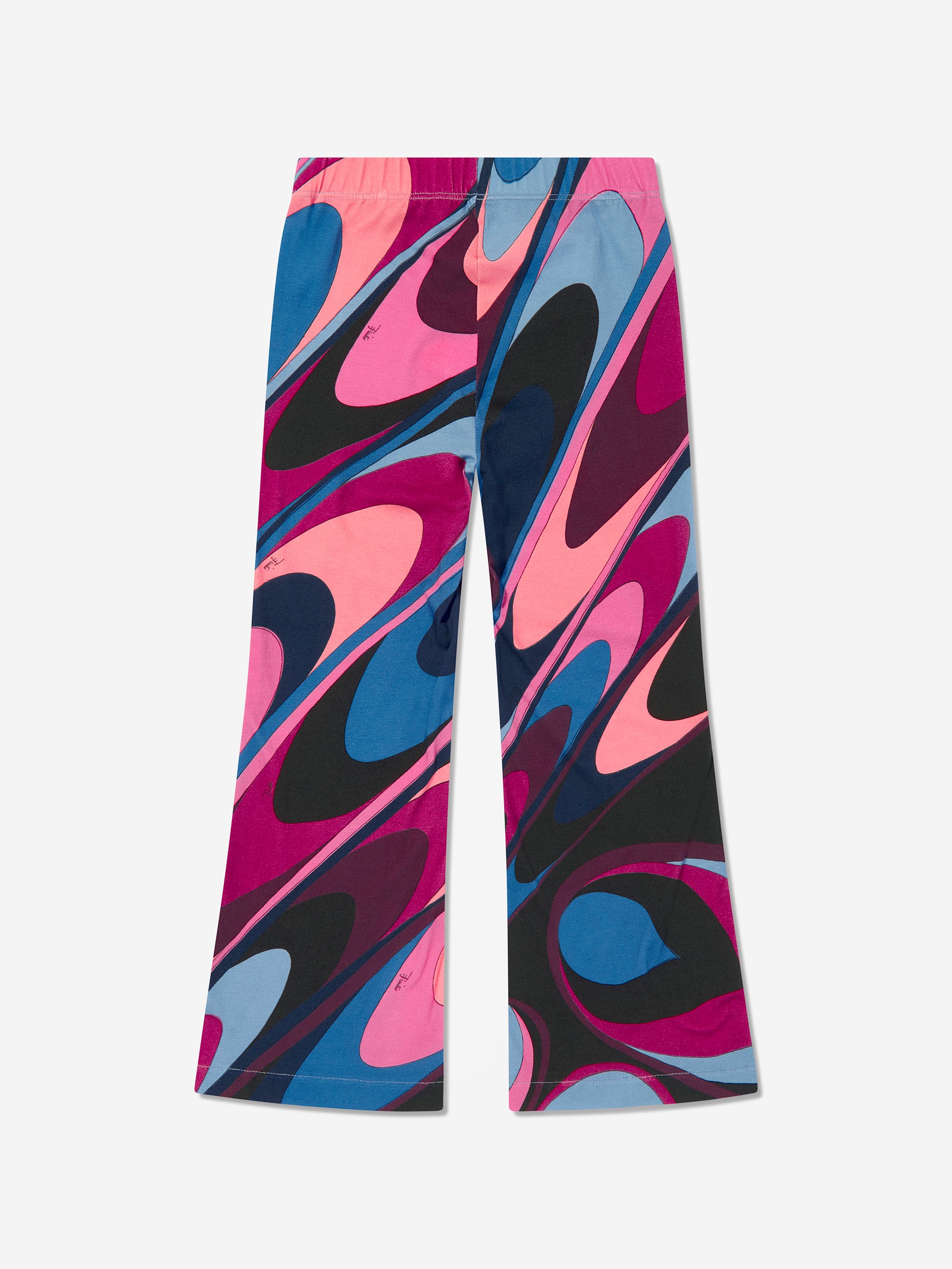 Pucci Girls Onde Flared Leggings in Multicolour