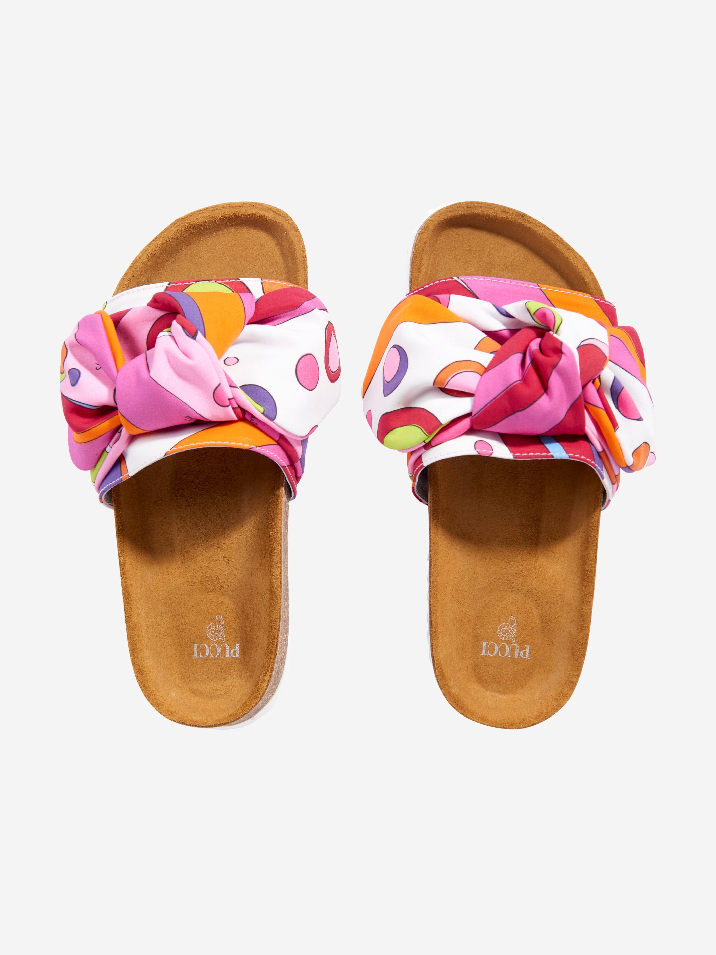 Girls Fontane Bow Sliders in Multicolour