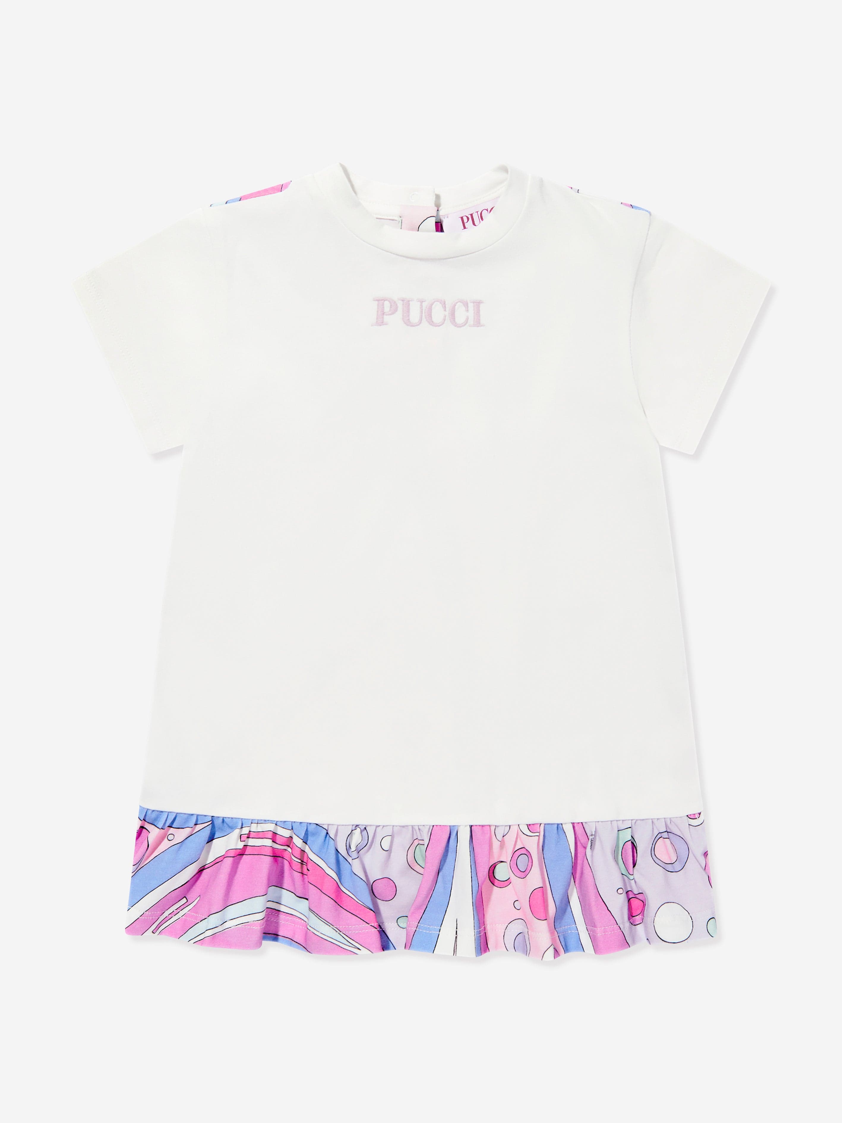 Baby Girls Fontane Jersey Dress in Ivory
