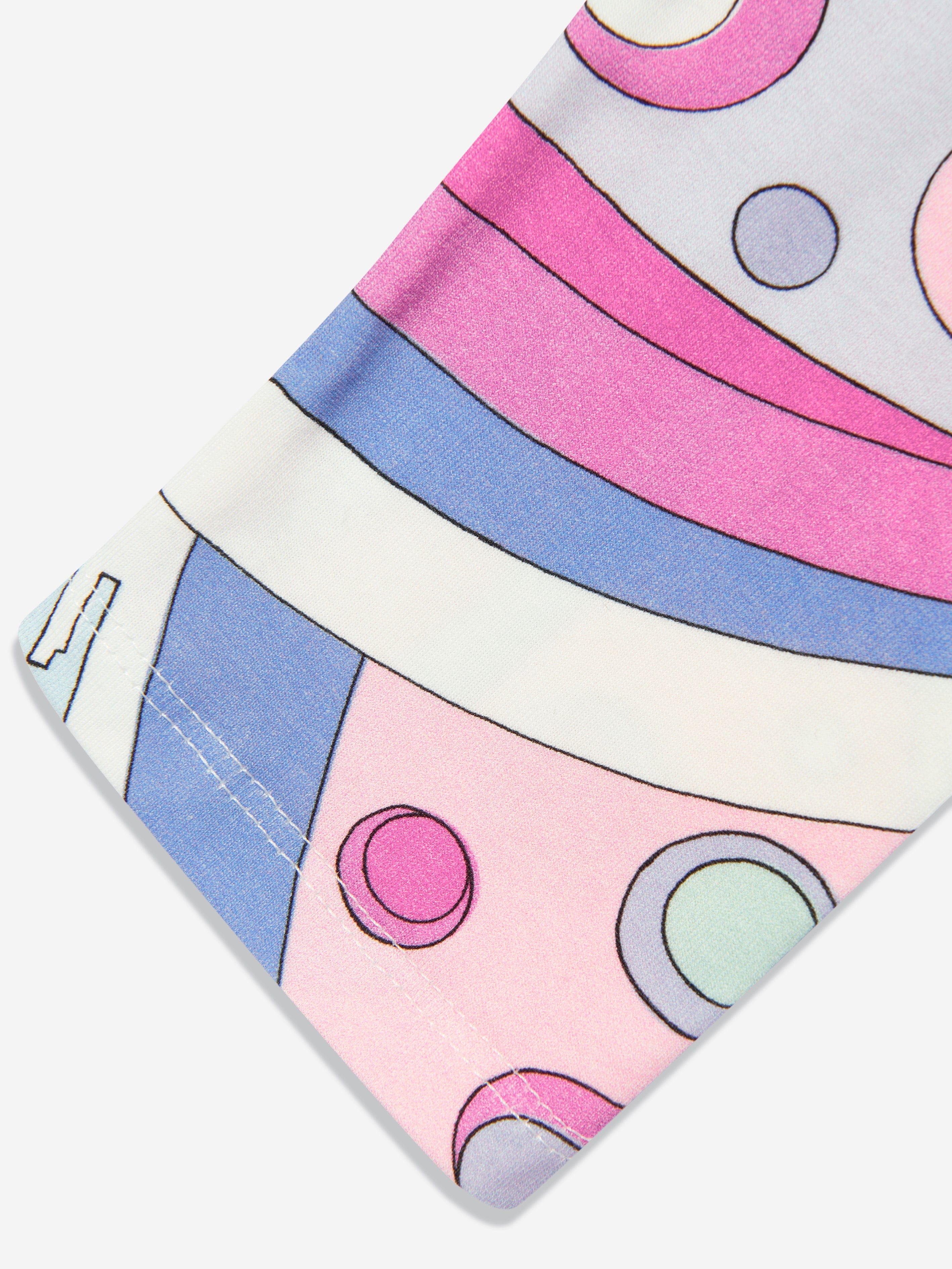 Girls Fontane Print Leggings in Pink