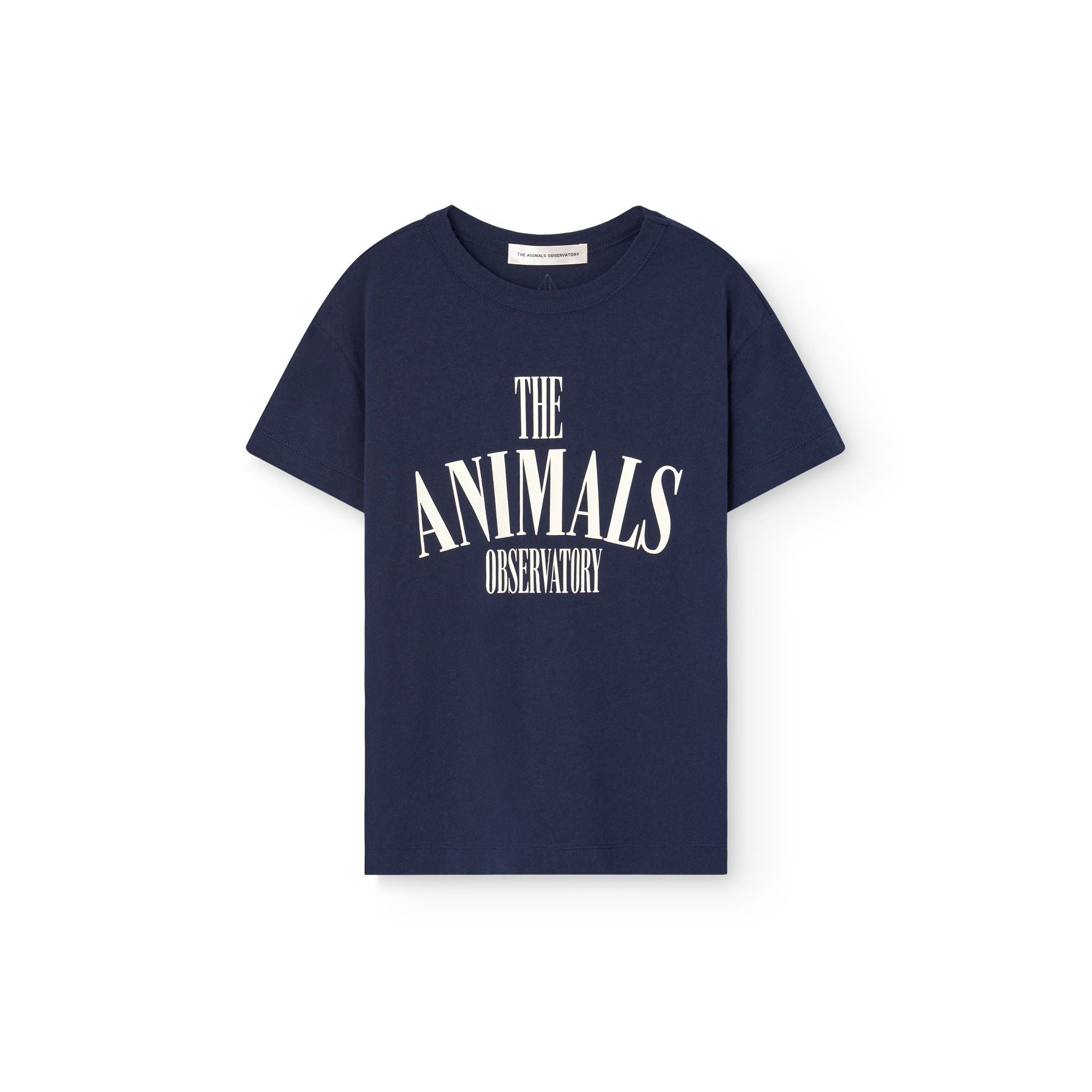 Boys & Girls Navy Logo Cotton T-Shirt