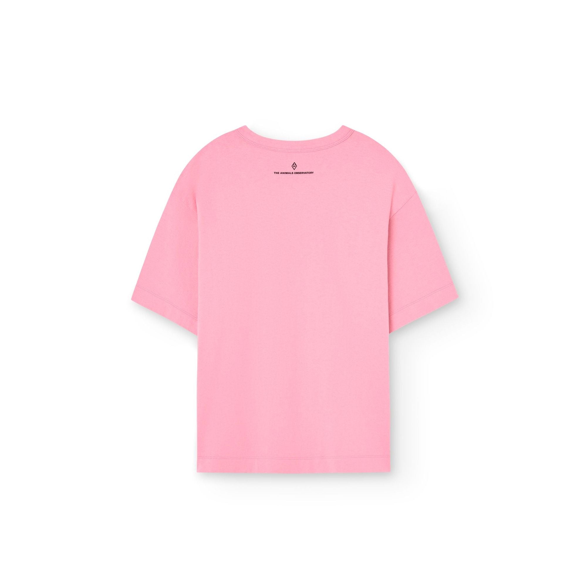 Boys & Girls Pink Duck Printed Cotton T-Shirt