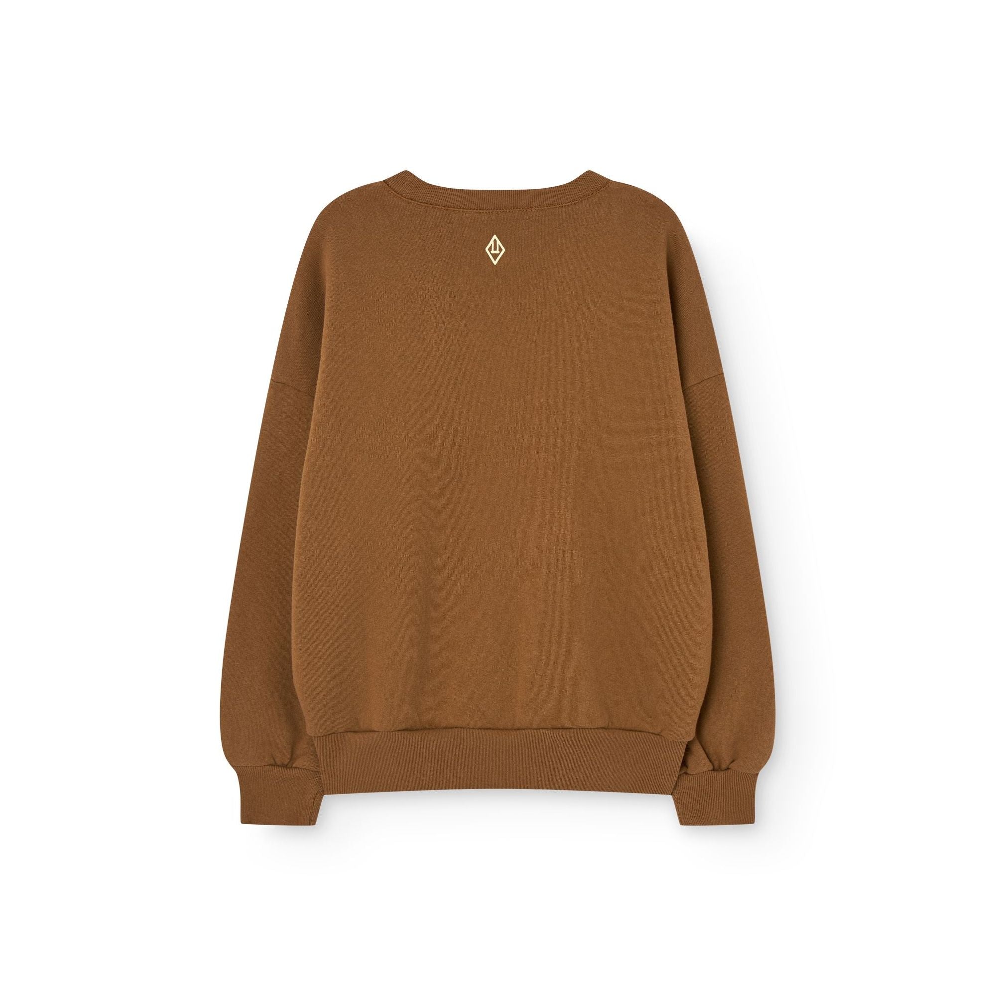 Boys & Girls Brown Logo Cotton Sweatshirt
