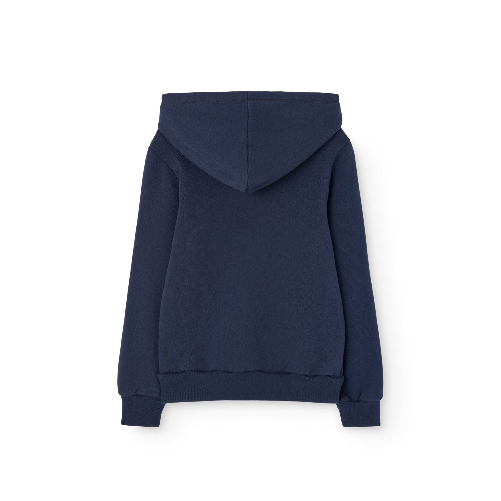 Boys & Girls Navy Logo Hooded Cotton Sweatshirt