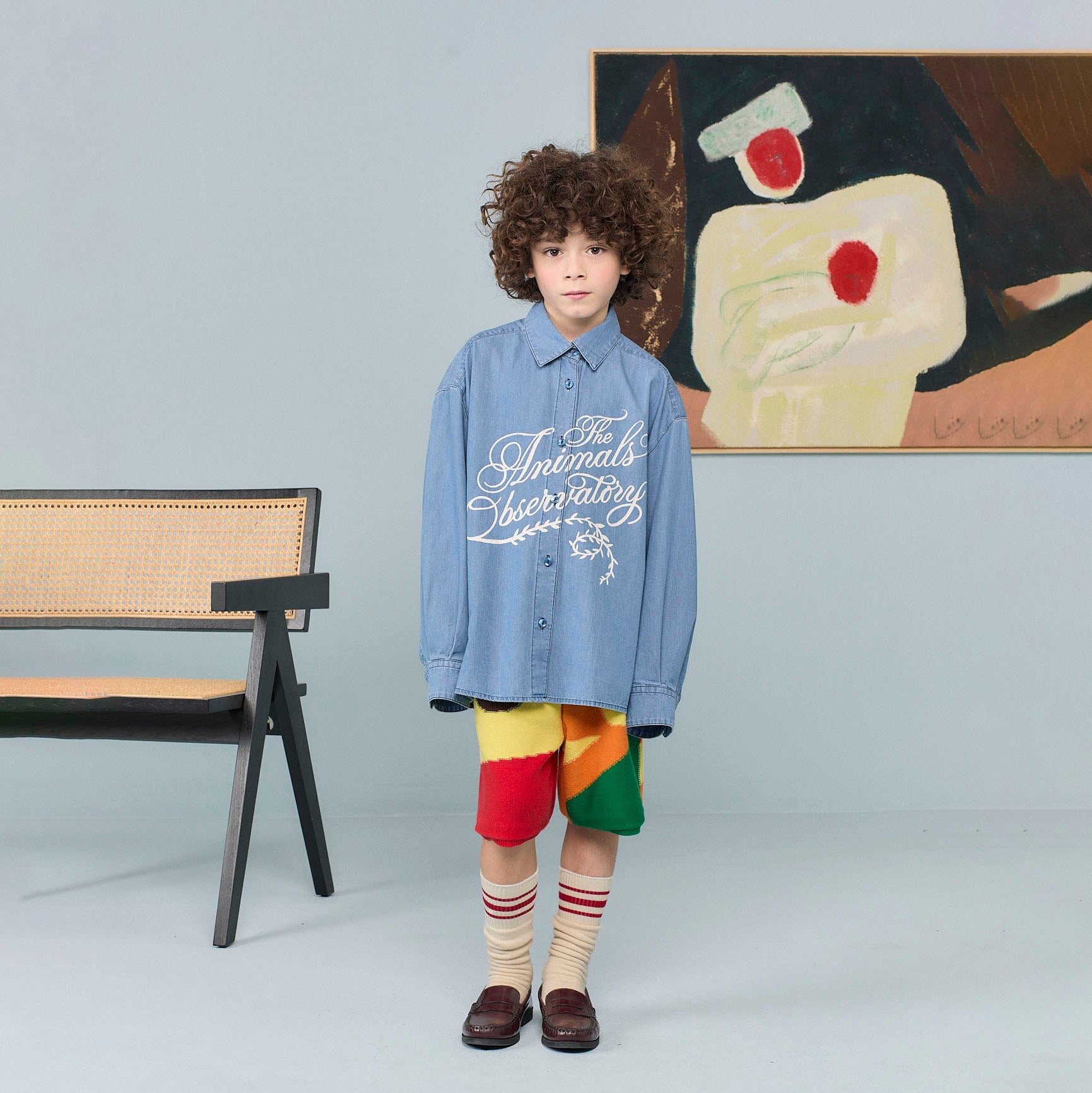 Boys & Girls Blue Denim Shirt
