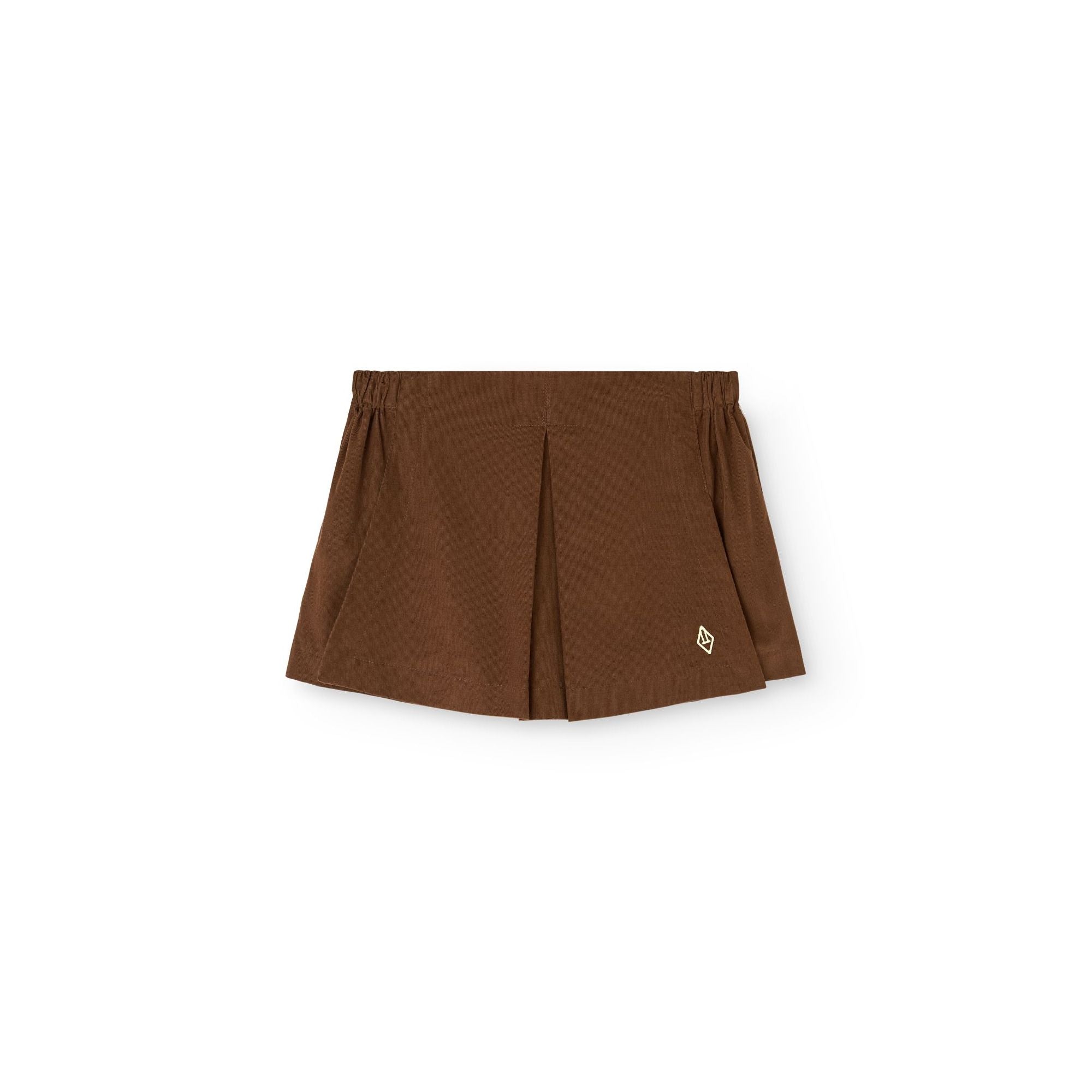 Girls Brown Cotton Skirt