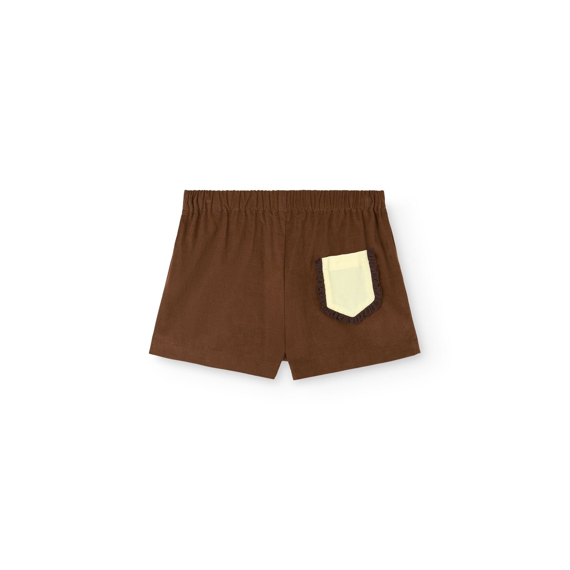 Girls Brown Cotton Skirt
