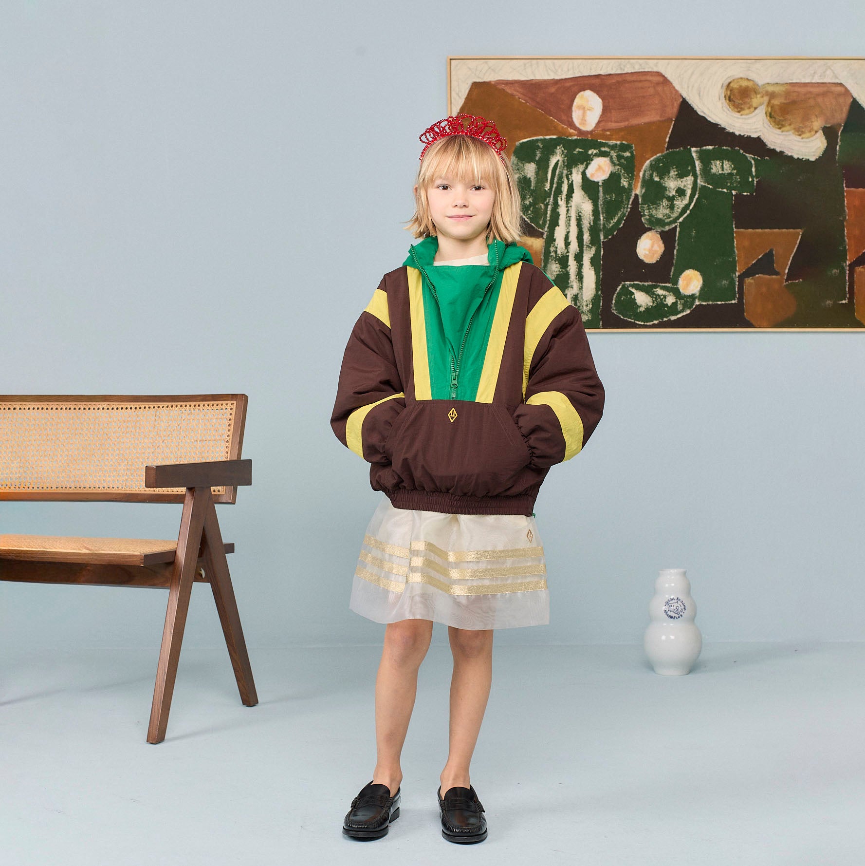 Boys & Girls Brown Padded Jacket