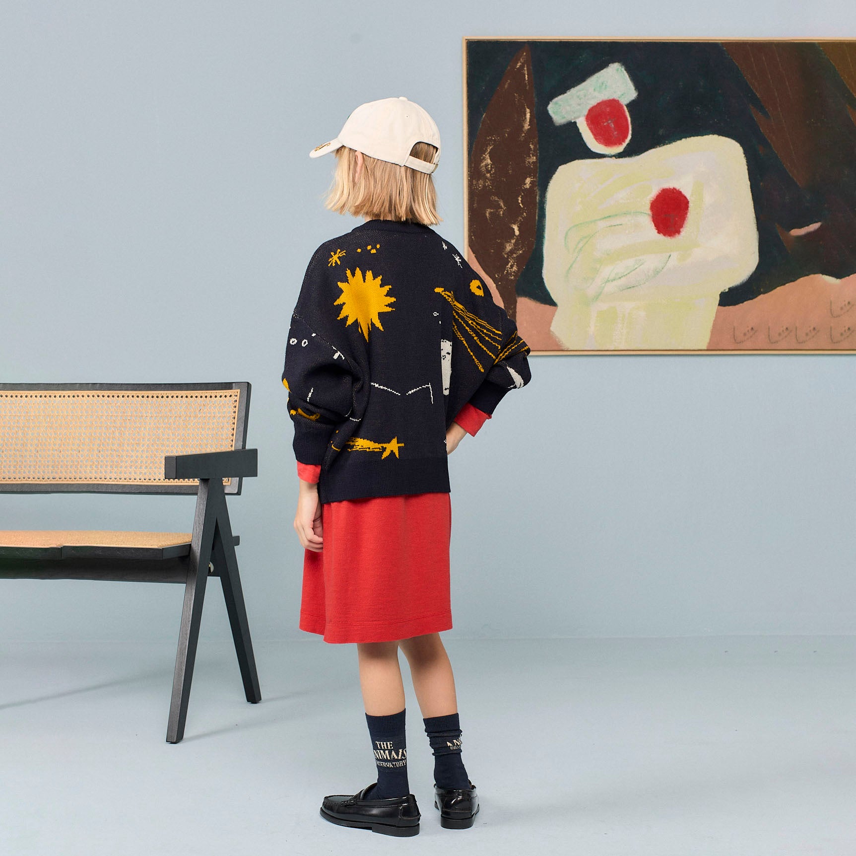 Boys & Girls Navy Starry Sky Knit Cardigan