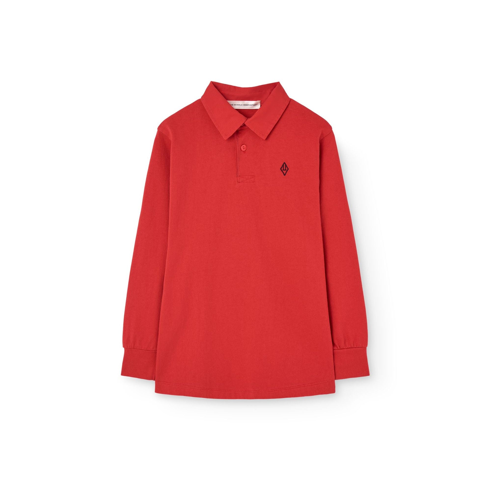 Boys & Girls Red Cotton Polo Shirt