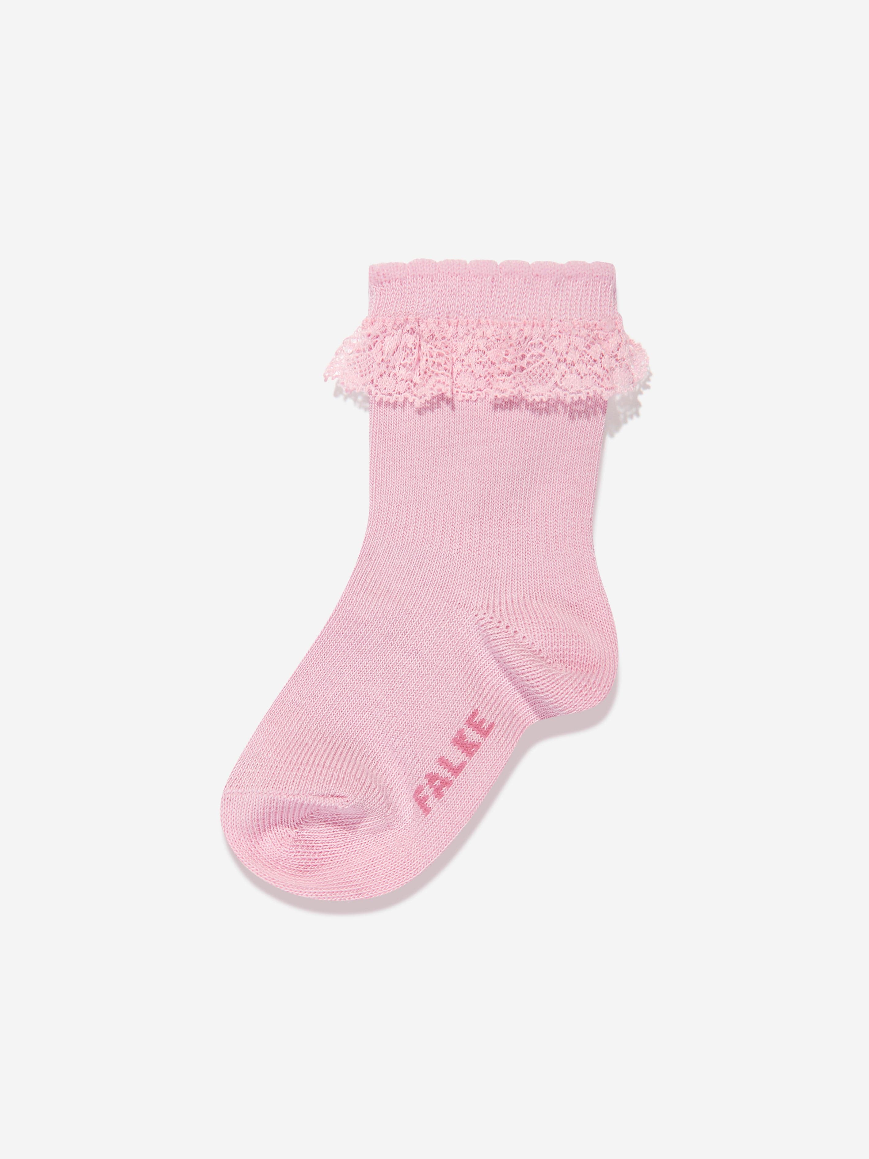 Falke Baby Girls Romantic Lace Socks in Pink